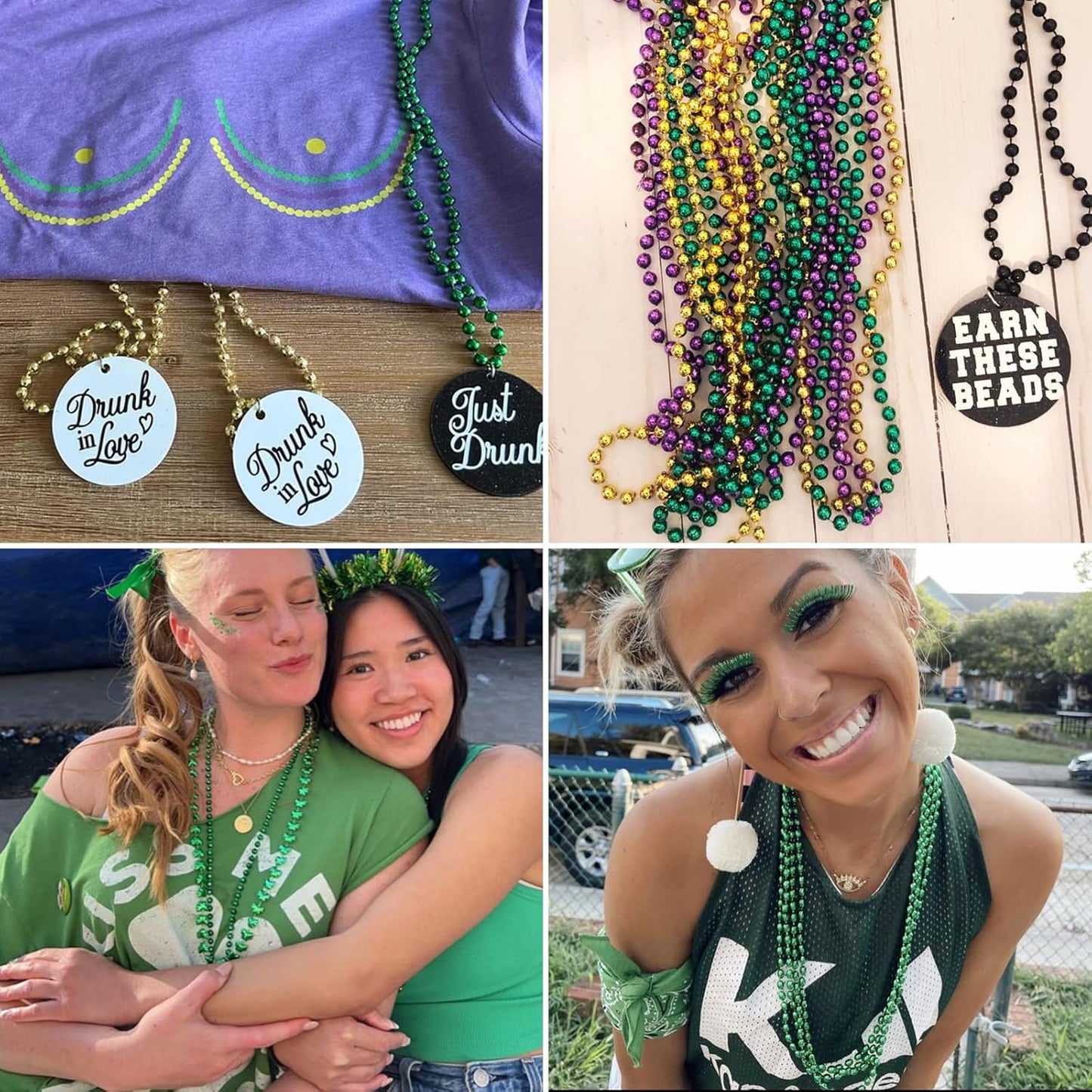 [66 Feet] Green Pearl Beads Garland, 8MM 22 Yards Green Faux Pearl Beads String Roll Bulk for DIY Craft Christmas Tree Wedding Party Decoration