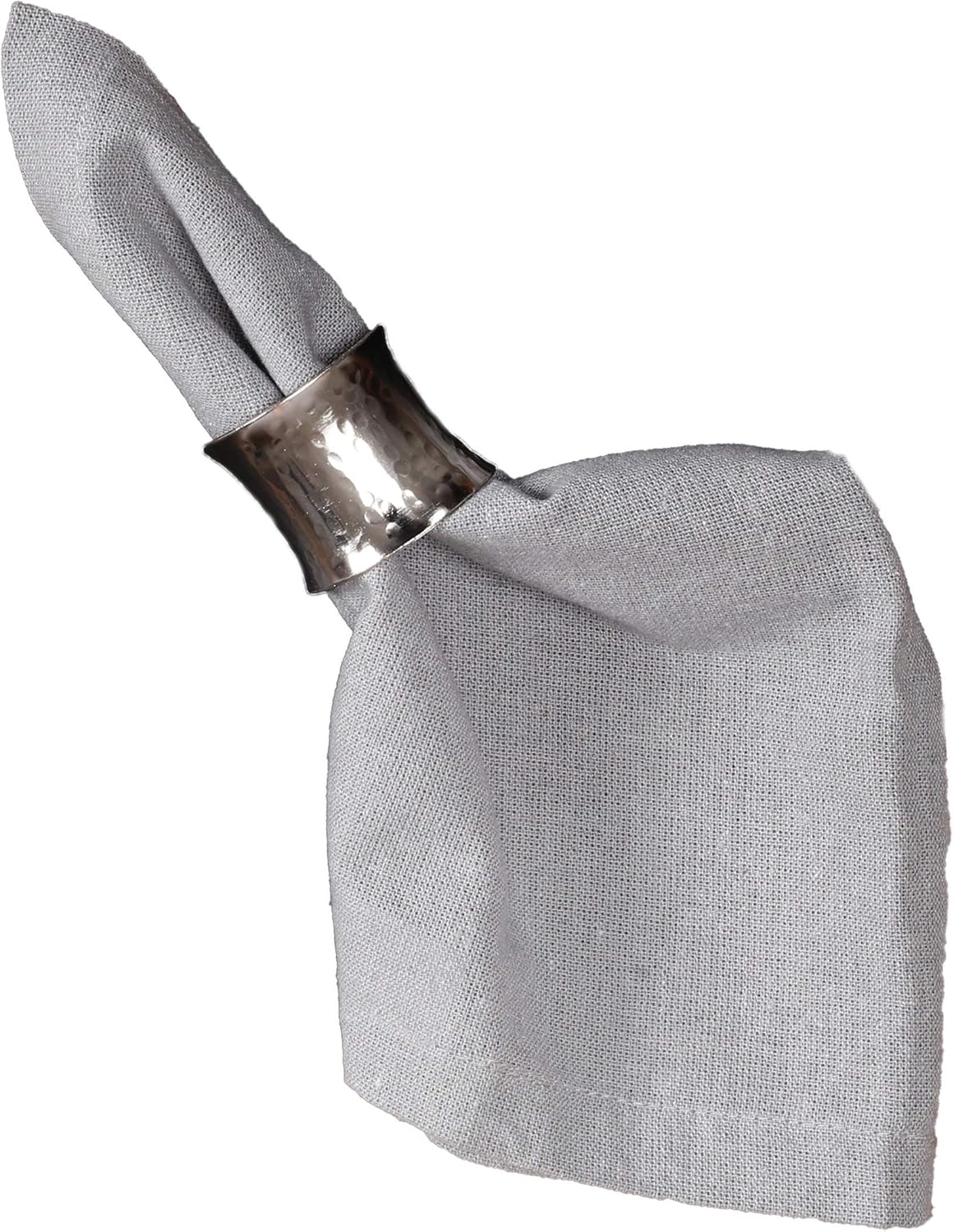 Silver Napkin Rings-12 PCS Heavy Duty Metal Spiral Napkin Rings, Handcrafted Napkin Holders Buckles for Family Dinner, Wedding, Party,Table Decorations - CLEENTABLE