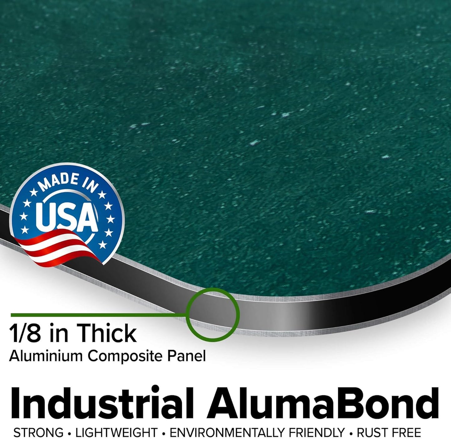 Custom Sign, Custom Street Sign, 11 Font Colors, 13 Font Styles, 4 Hole Options, 22 Sizes, 36x48 Inches, Rust Free DiBound, Fade Resistant, Made in USA by My Sign Center (Chalkboard Green)