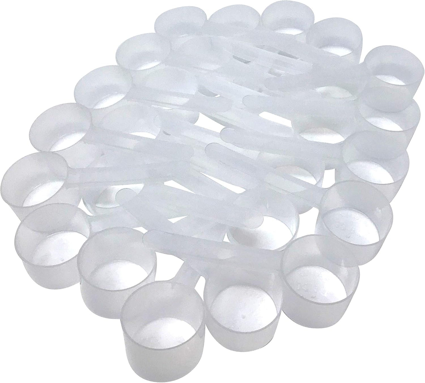 39 mL (8 Teaspoon | 1.32 Oz. | 2.63 Tablespoon) Long Handle Scoop for Measuring Coffee, Pet Food, Grains, Protein, Spices and Other Dry Goods (Pack of 25)