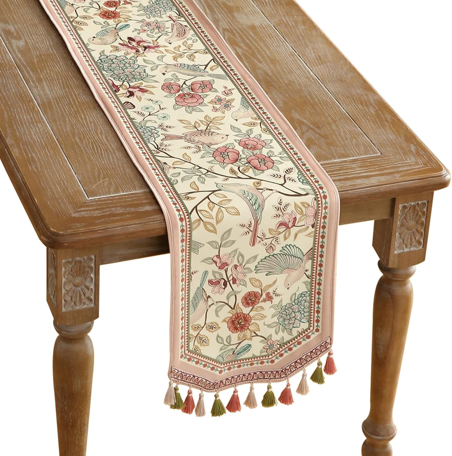 Velvet French Table Runner Farmhouse for Home Kitchen Dining Decor Parties Family Dinners Wedding 12"*118"