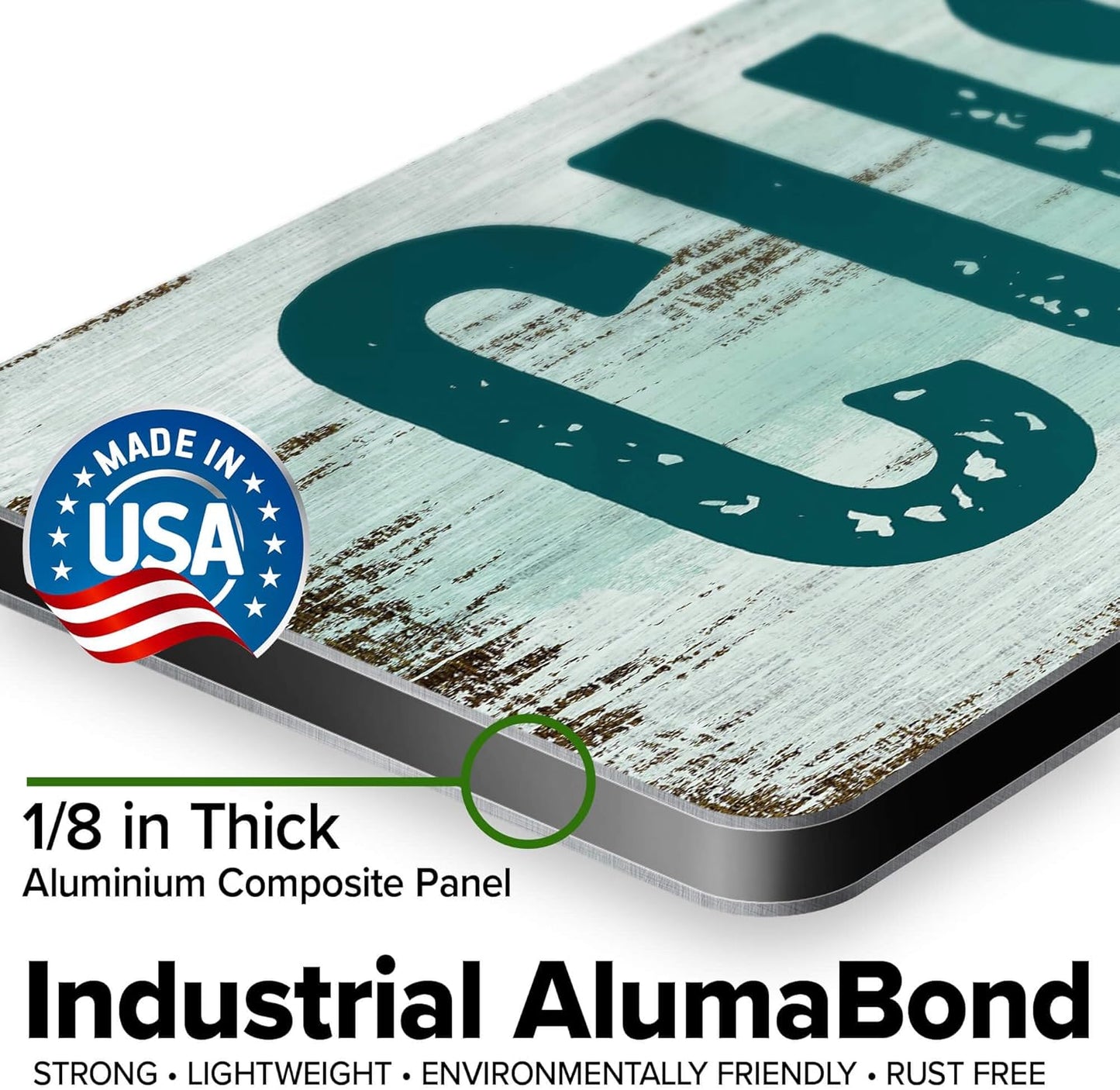 Custom Sign, Custom Street Sign, 11 Font Colors, 13 Font Styles, 4 Hole Options, 22 Sizes, 6x30 Inches, Rust Free DiBound, Fade Resistant, Made in USA by My Sign Center (Shabby Chic)