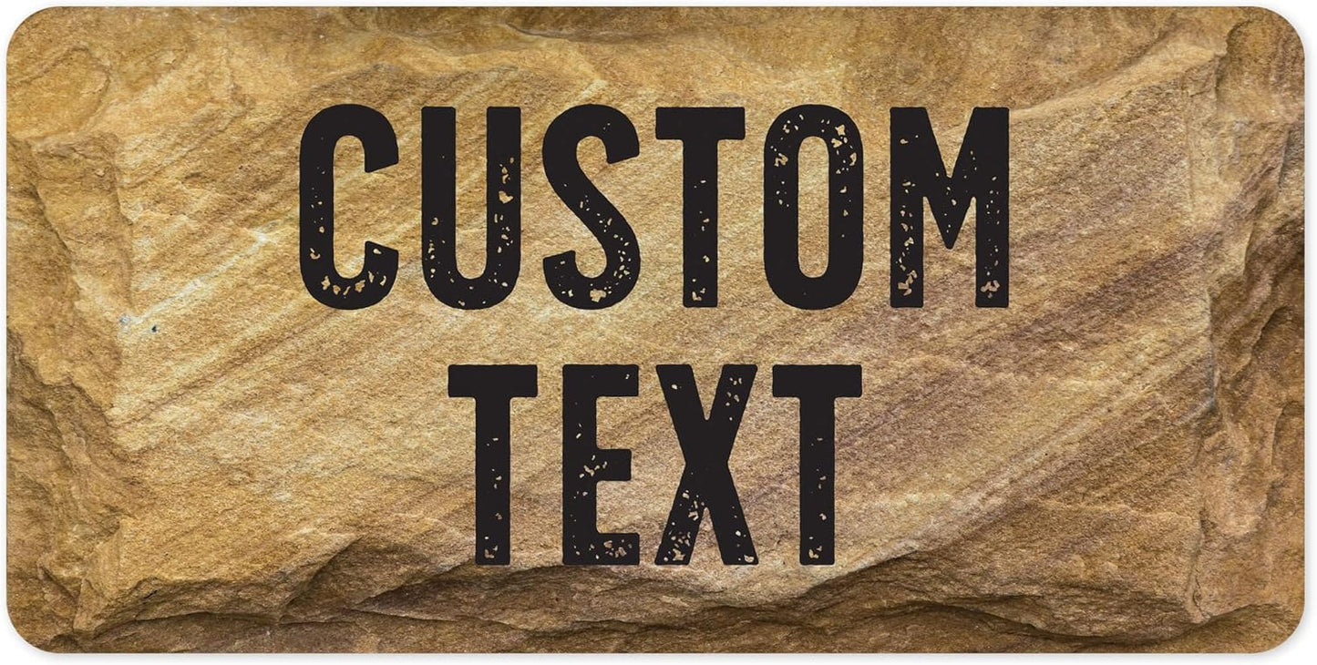 Custom Sign, Custom Street Sign, 11 Font Colors, 13 Font Styles, 4 Hole Options, 22 Sizes, 9x18 Inches, Rust Free DiBound, Fade Resistant, Made in USA by My Sign Center (Stone)