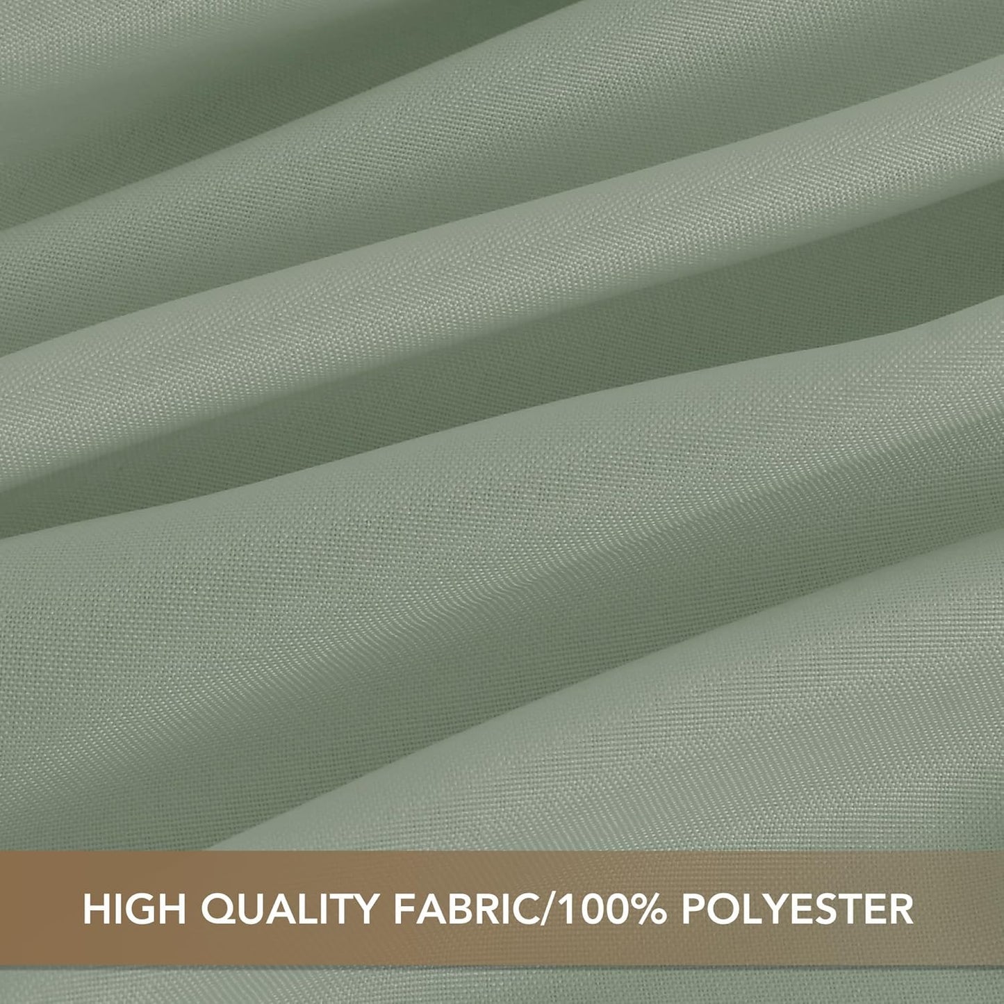 sancua Square Tablecloths 54x54 Inch - Sage Green Fabric Table Cloth for Square or Round Tables, Washable Polyester Table Cover for Dinner, Holiday Party, Decorative Display Tables