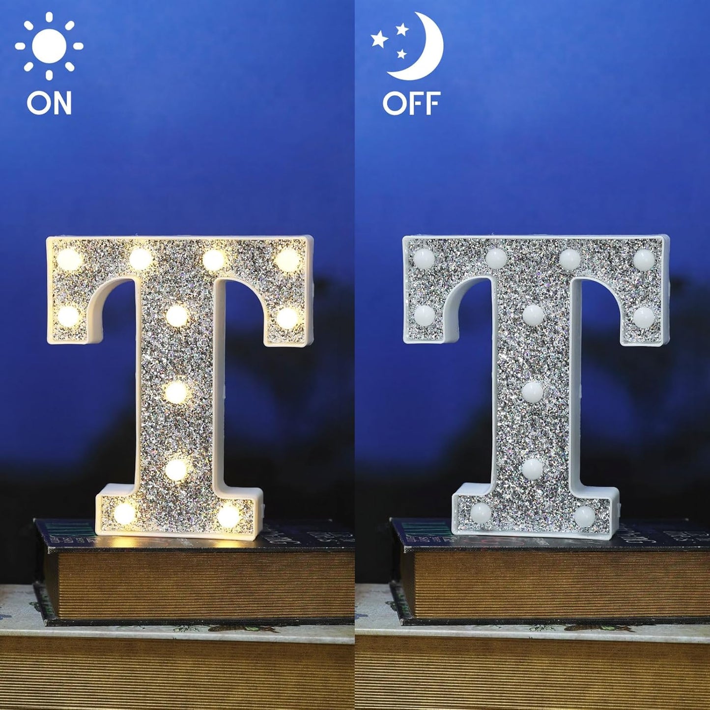 Light Up Letters - Marquee Light Signs for Table Decorations, Prom, Events, or Engagement Parties - Featuring Alphabet & Number Lighted Letters