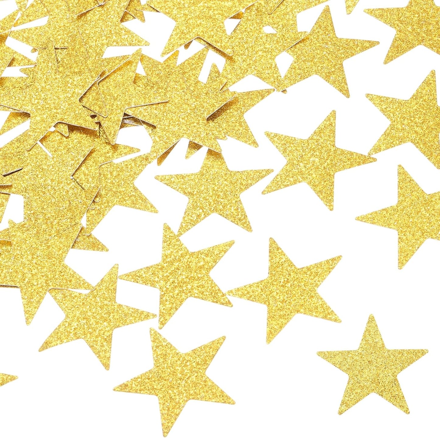 MECCANIXITY 250Pcs Heart Confetti Glitter Confetti Table Confetti Decor for Party Wedding Festival Decorations,1.18x1.18Inch,Light Gold