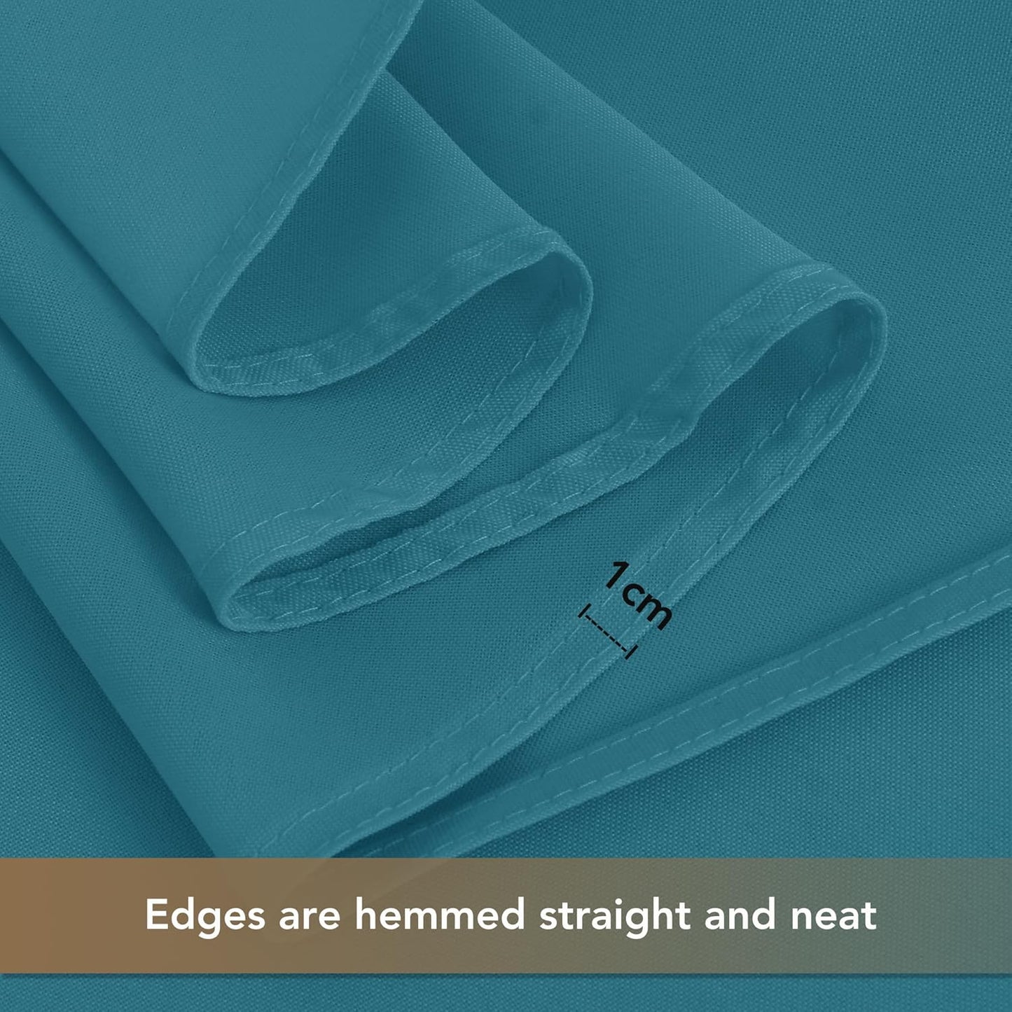 sancua Small Square Tablecloths 36x36 Inch - Teal Table Cloth for Square or Round Tables, Washable Polyester Fabric Table Cover for Nightstand End Bedside Tables