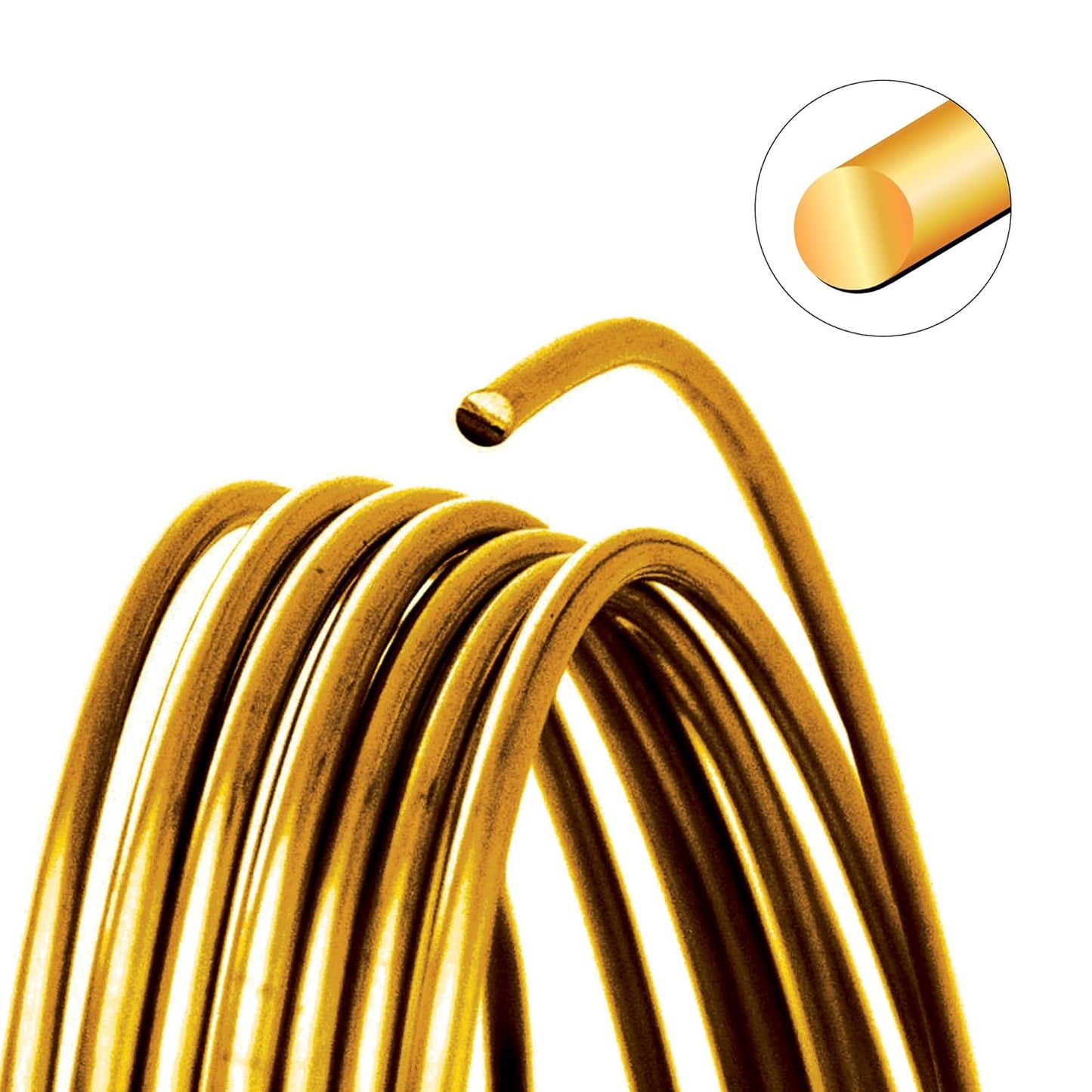 The Beadsmith Wire Elements Craft Wire – Tarnish Resistant, Soft Temper, Round, Bronze Color – 0.81mm, 20 Gauge, 10 Yard Spool – Jewelry Making, Wire Wrapping, Floral, & Other DIY Crafts