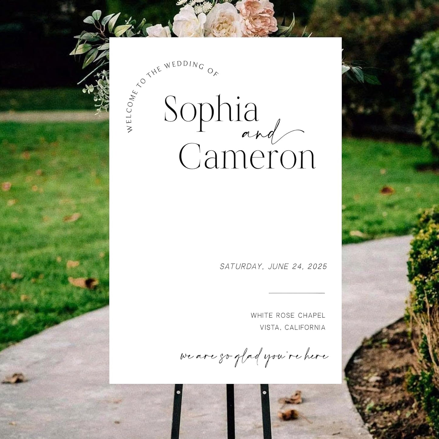 Editable Wedding Welcome Sign, Welcome To Our Wedding Sign, Modern Minimalist Wedding Sign, Printable Template, Instant Downloadpersonalized Wedding Welcome Sign, Welcome To Our Wedding Sign,