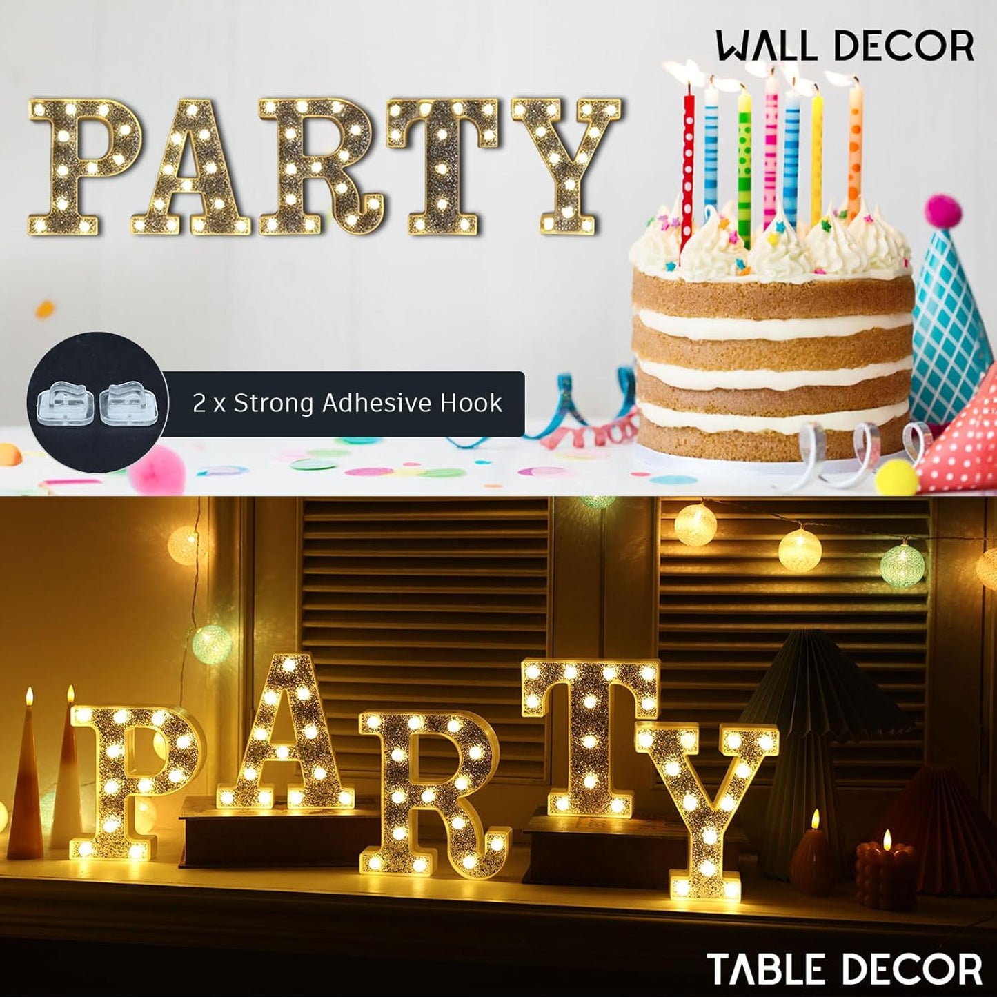 Marquee Light Letters for Table Decorations, Glitter Light Up Signs for Prom, Events, or Engagement Party Decor, Featuring Alphabet & Number Lighted Letters, Number 9