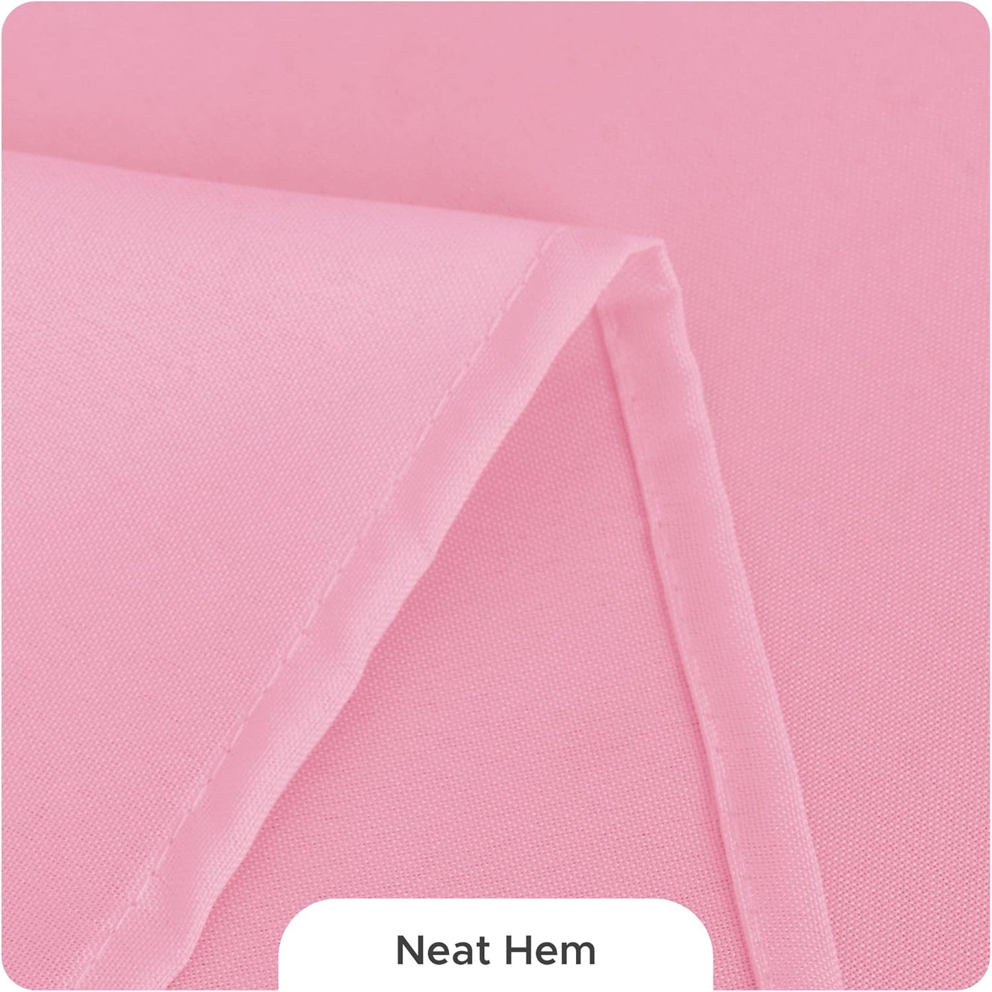 Fitable 8 Pack Table Cloth Rectangle Table: Stain and Wrinkle Resistant Tablecloth Rectangular, Washable Polyester Tablecloths for Wedding Party Dining Banquet Event Catering(Pink, 70x120 Inch)