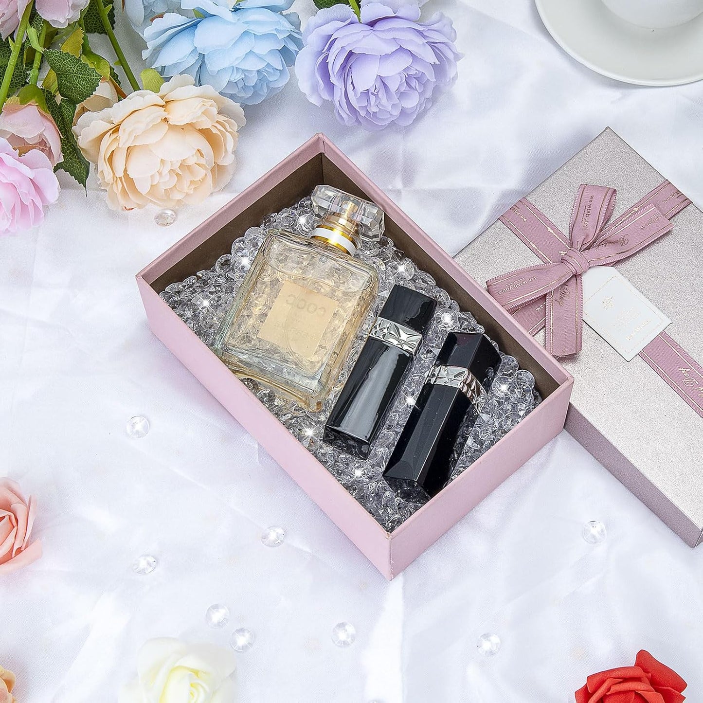 5000 pcs/Pack Wedding Table Scatter Confetti Crystals Acrylic Diamonds 6 mm Rhinestones for Wedding, Bridal Shower, Vase Beads Decorations (6mm, Light Blue)