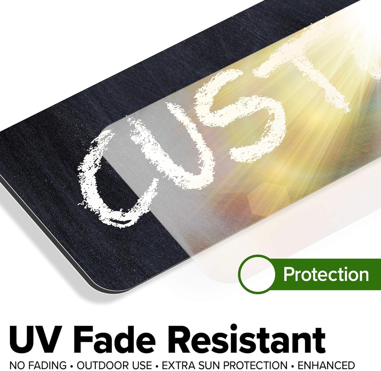 Custom Sign, Custom Street Sign, 11 Font Colors, 13 Font Styles, 4 Hole Options, 22 Sizes, 4x18 Inches, Rust Free DiBound, Fade Resistant, Made in USA by My Sign Center (Chalkboard Black)