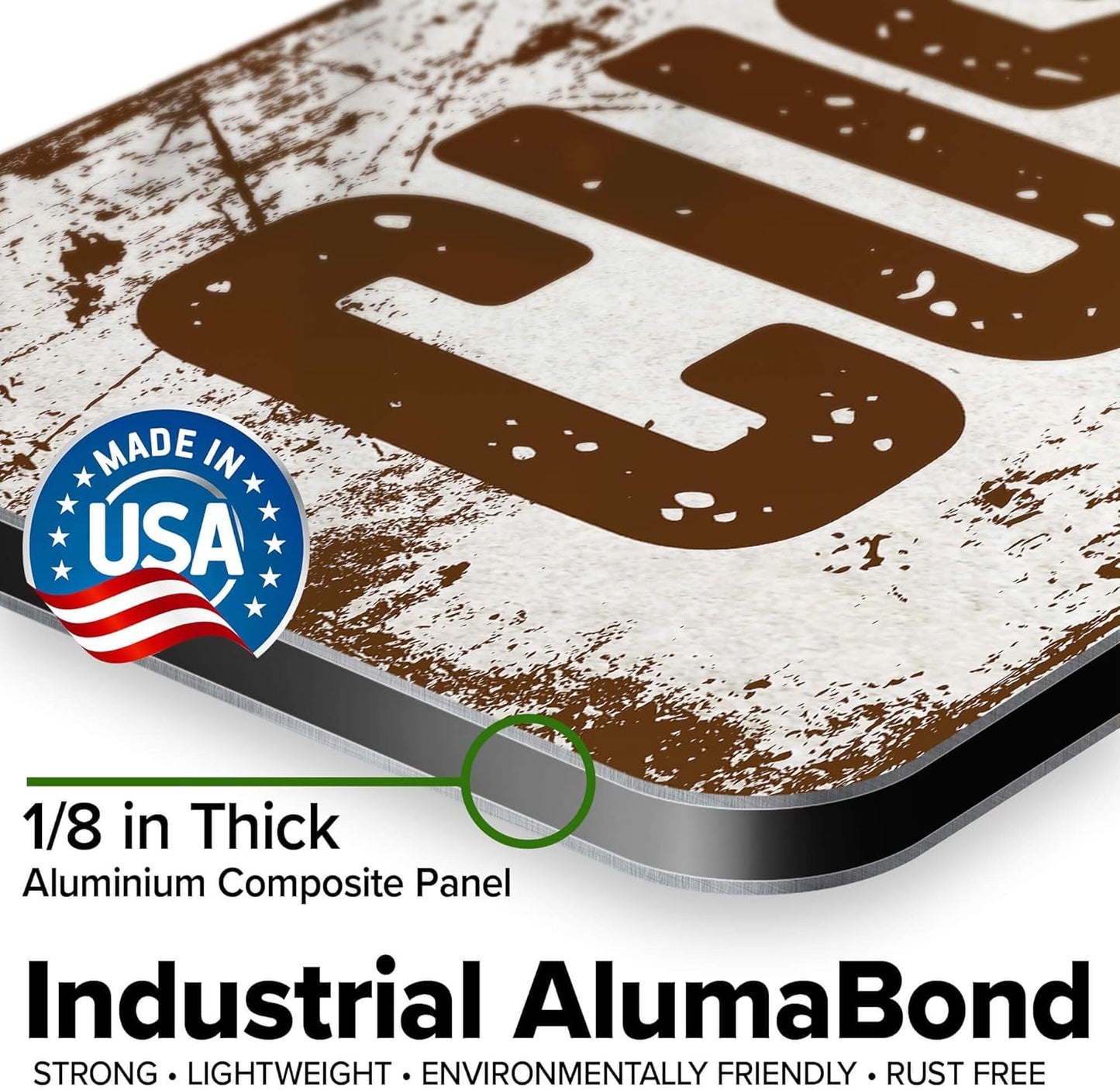 Custom Sign, Custom Street Sign, 11 Font Colors, 13 Font Styles, 4 Hole Options, 22 Sizes, 8x32 Inches, Rust Free DiBound, Fade Resistant, Made in USA by My Sign Center (Rustic)