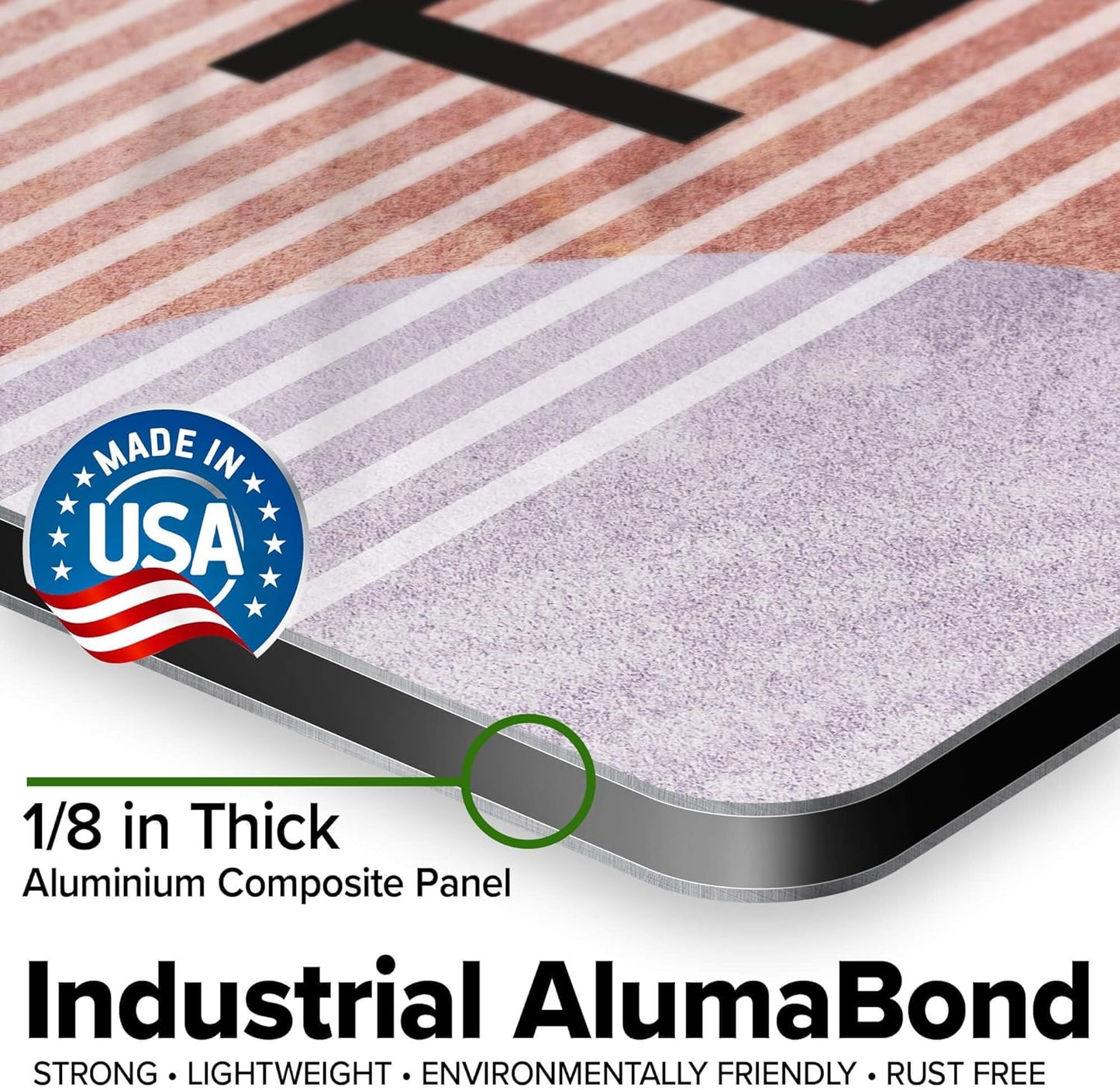 Custom Sign, Custom Street Sign, 11 Font Colors, 13 Font Styles, 4 Hole Options, 22 Sizes, 18x18 Inches, Rust Free DiBound, Fade Resistant, Made in USA by My Sign Center (Mid-Century Modern 1)