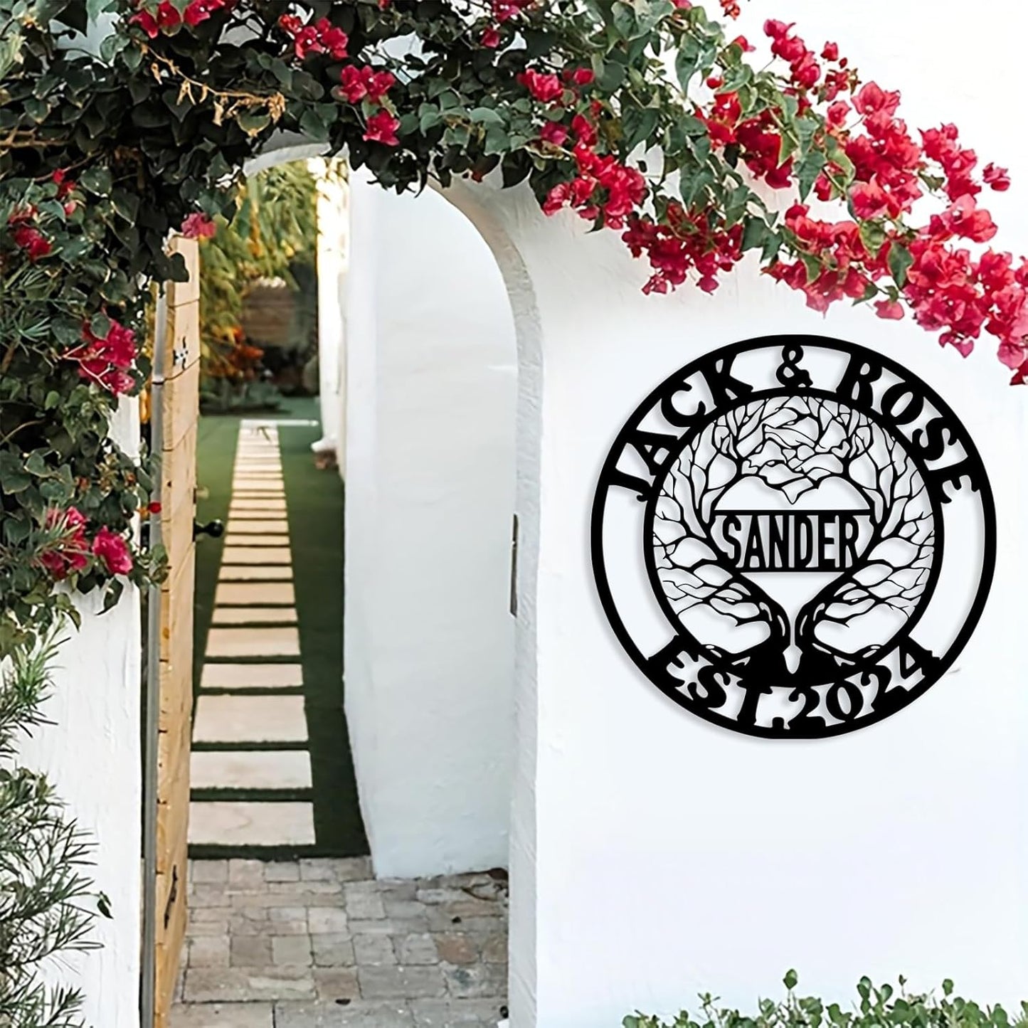 Personalized Tree of Life Metal Sign Wall Art Decor, Custom Wedding Gifts for Couples, Custom Family Name Sign, Christmas Valentine's Day Housewarming Gifts