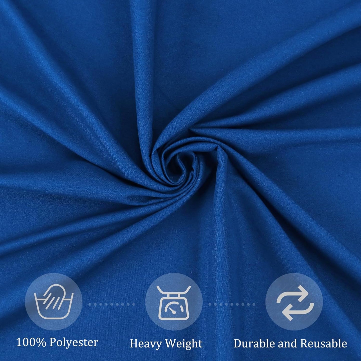 8 Pack Premium Round Tablecloth 108 Inch Round Table Covers Bulk Washable Polyester Fabric Round Table Clothes for Wedding Party Reception Banquet Buffet Restaurant (Royal Blue, 108 Inch)