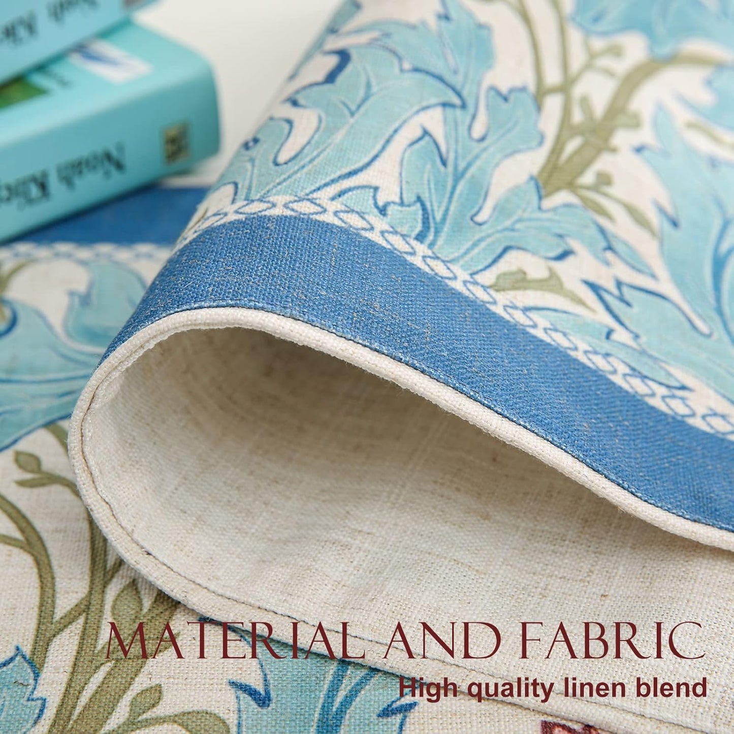 patdrea Linen Leopard Animal Table Runner Farmhouse for Home Kitchen Dining Decor Parties Family Dinners Christmas,12 x 118