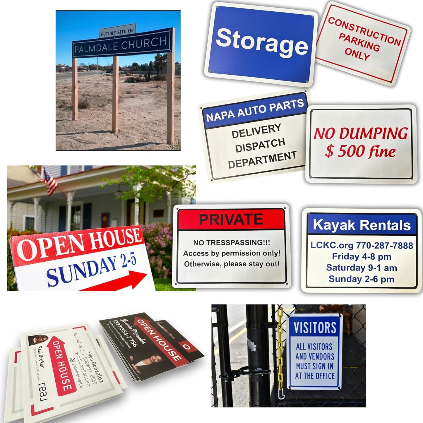 Custom Signs Outdoor Metal for Home Office Business, Personalized, Door, Delivery, Man Cave, Shop, Garage. For Outside or Inside Use. avgrafx Metal Signs Are UV Printed Solid Aluminum Border, 14x10 in