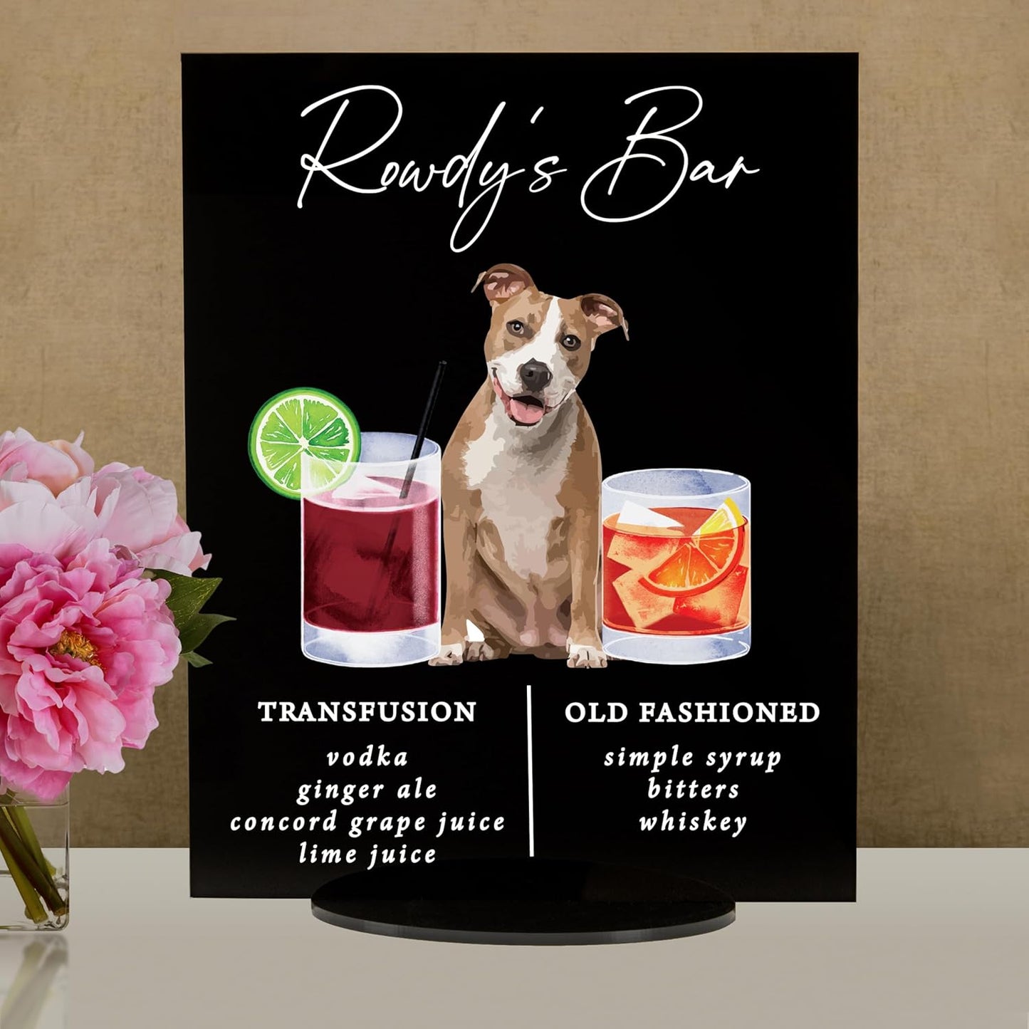 Pet Signature Drink Wedding Signs
