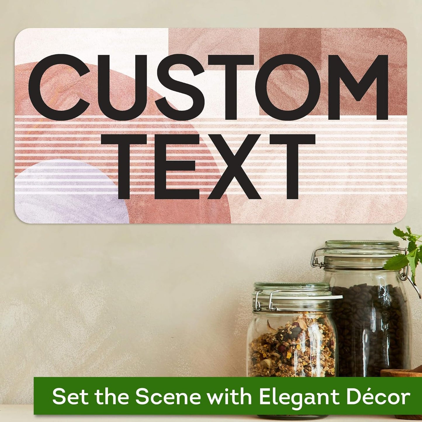 Custom Sign, Custom Street Sign, 11 Font Colors, 13 Font Styles, 4 Hole Options, 22 Sizes, 6x12 Inches, Rust Free DiBound, Fade Resistant, Made in USA by My Sign Center (Mid-Century Modern 1)