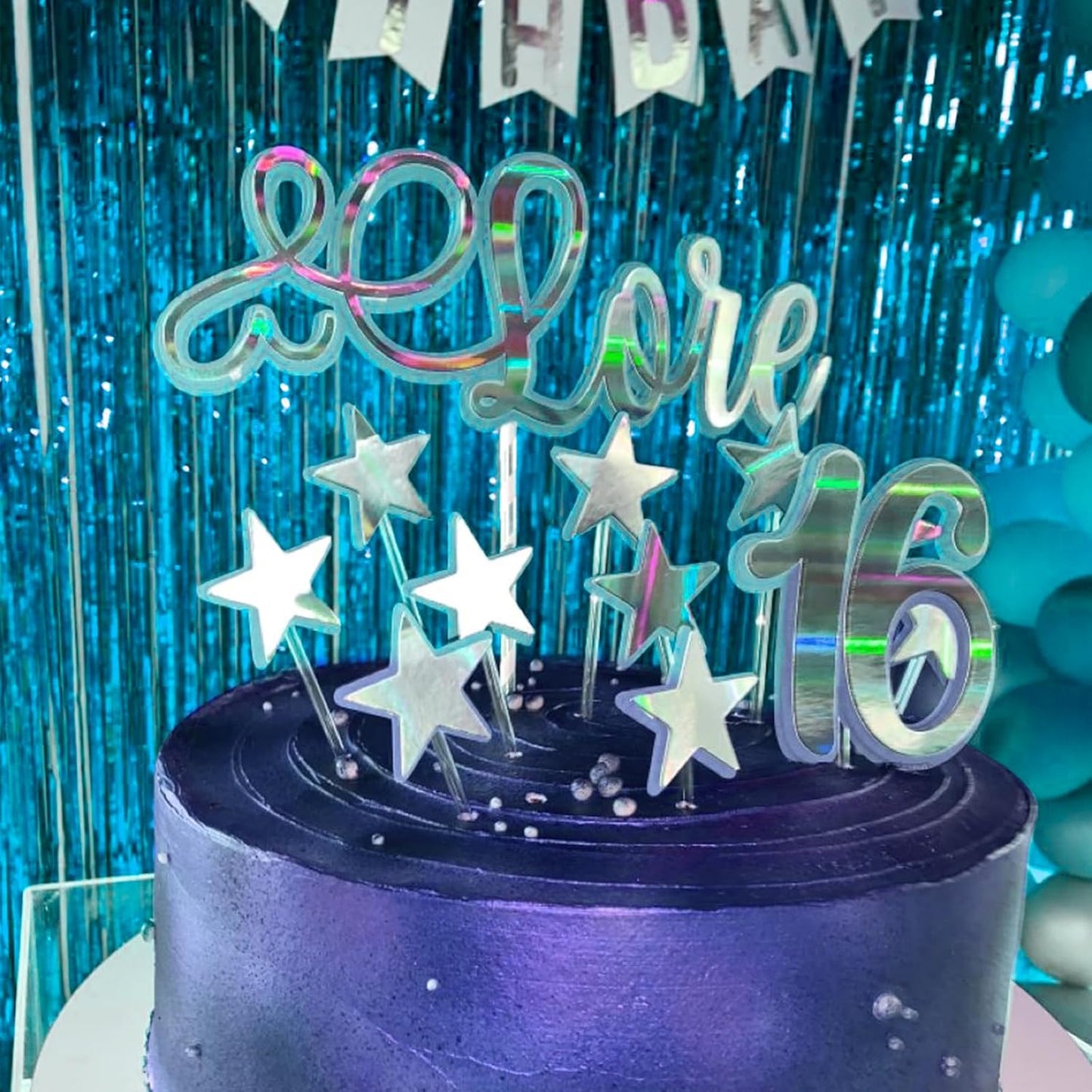 CANREVEL 2 Pack 3.3x8.2 Feet Light Blue Foil Fringe Backdrop Curtains, Tinsel Streamers Birthday Party Decorations, Fringe Backdrop for Birthday Baby Shower Mermaid Under The Sea Ocean Frozen Party