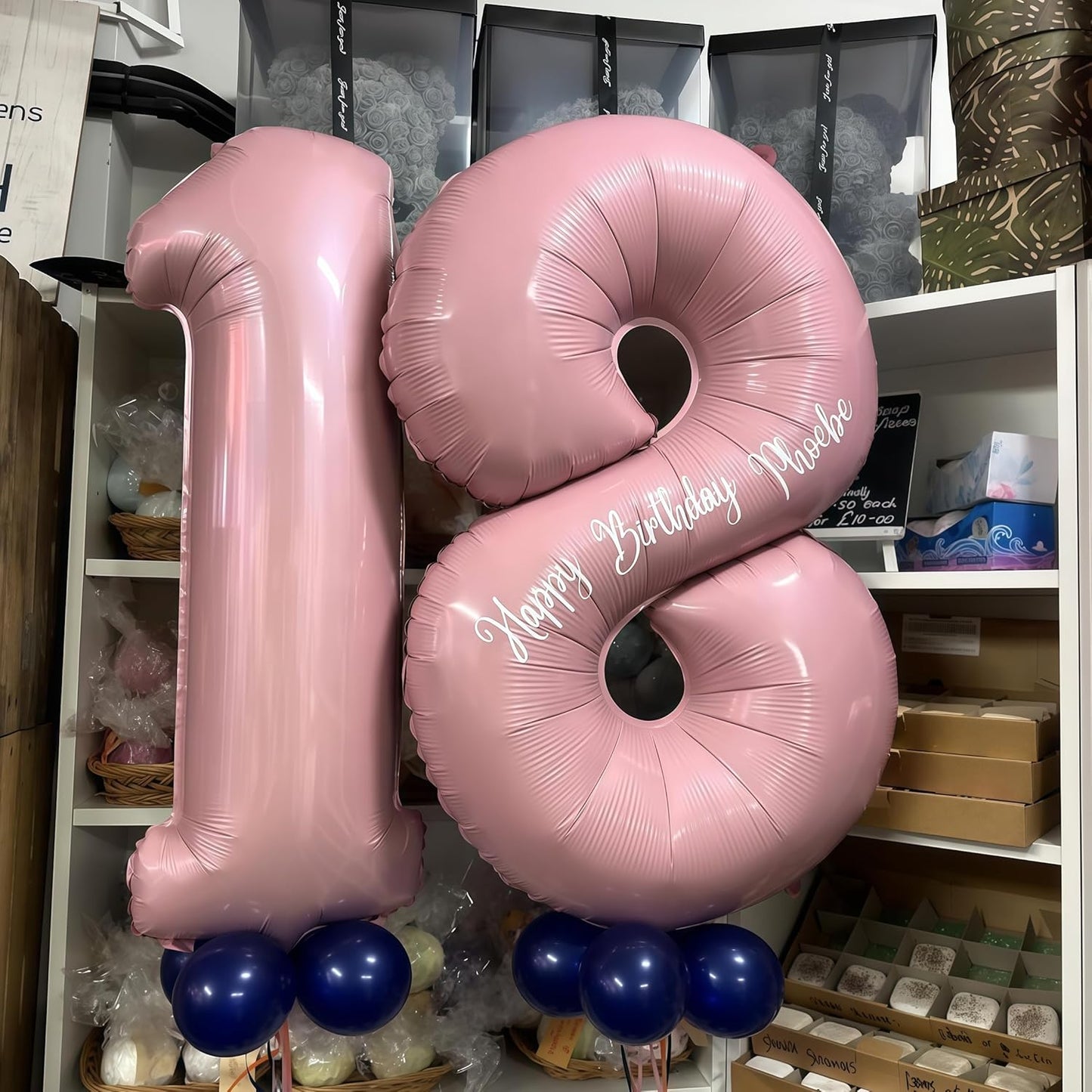 Large Light Pink 17 Balloon, Foil Number 1 & 7 Helium Balloon, 40 Inch Mylar Self Inflating Number 17 Balloon Pastel Pink for Girls 17th Birthday Party Decor Women Anniversary Decorations Supplies