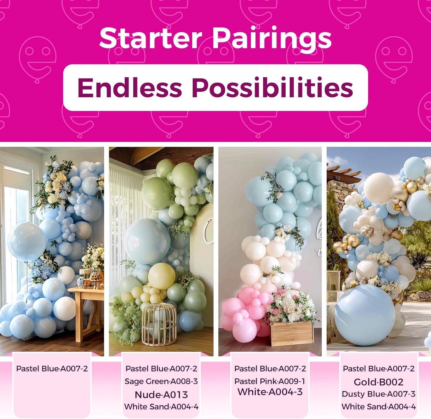 Bezente Pastel Blue Latex Party Balloons - 150 Pack 5 inch Round Helium Light Blue Bridal Blue Balloons for Boys Girls Birthday Bridal Shower Gender Reveal Wedding Anniversary Party Decorations