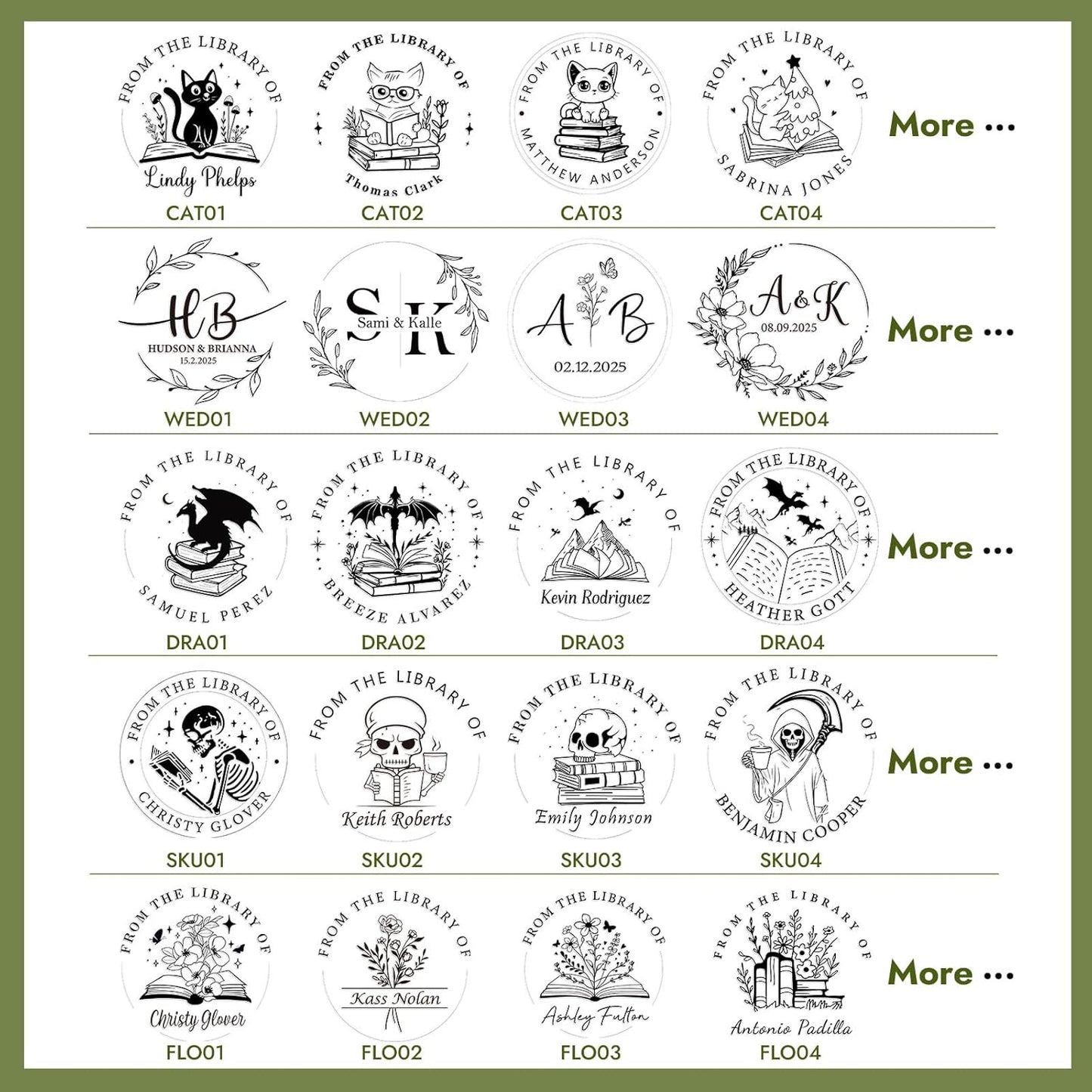 Upgraded Book Embosser Personalized | Custom Book Stamp | Storage Gift Box Set - Include Magnetic Bookmark and Eternal Pencil & 20 pcs Foil Sticker for Hardcover Books, Envelopes, Leather