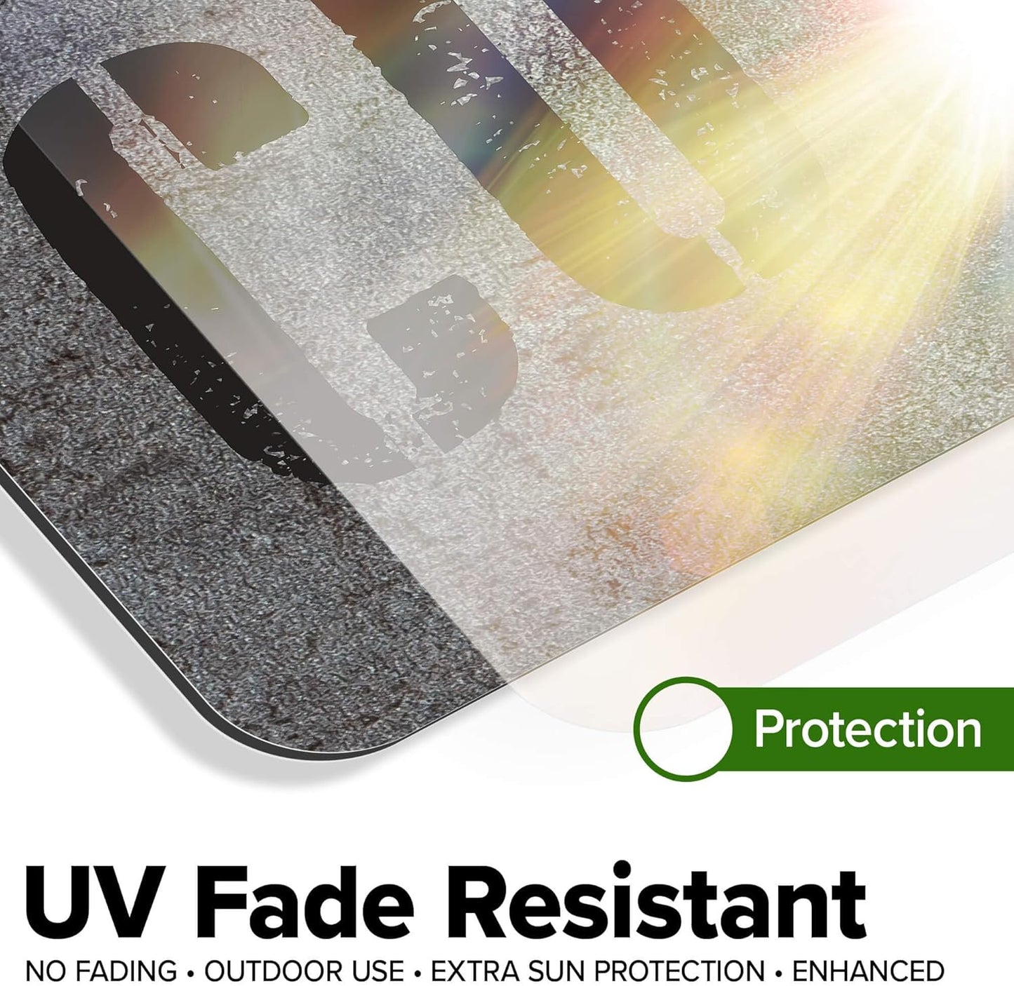 Custom Sign, Custom Street Sign, 11 Font Colors, 13 Font Styles, 4 Hole Options, 22 Sizes, 8x32 Inches, Rust Free DiBound, Fade Resistant, Made in USA by My Sign Center (Grunge Metal)