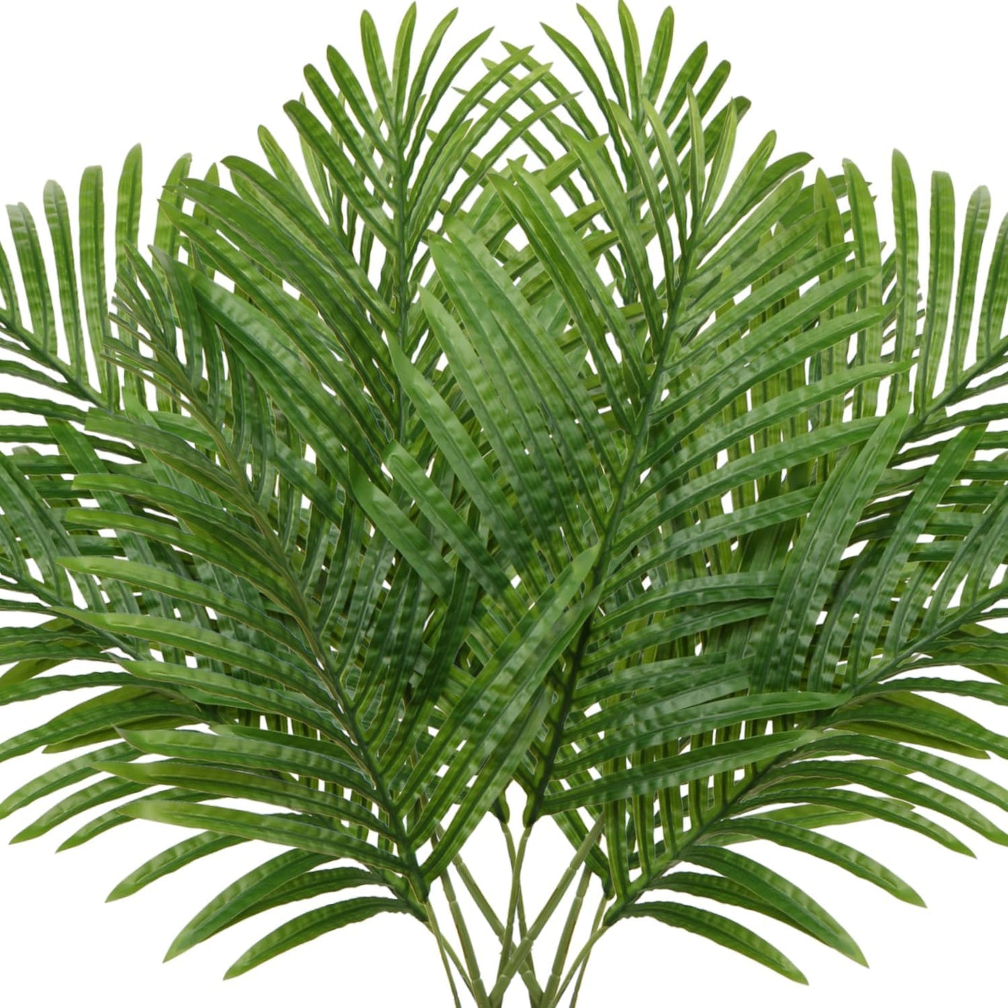 DILATATA 10 PCS Large Artificial Palm Leaves Palm Fronds Tropical Leaves Areca Palm Branches Palm Leaves with Stem Palm Tree Leaves Faux Palm Leaves for Floral Arrangement Fake Leaves Palm Leaf Decor
