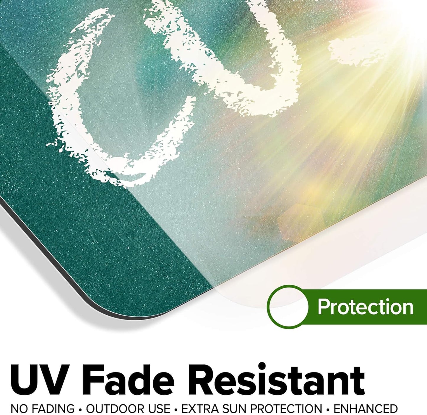 Custom Sign, Custom Street Sign, 11 Font Colors, 13 Font Styles, 4 Hole Options, 22 Sizes, 8x32 Inches, Rust Free DiBound, Fade Resistant, Made in USA by My Sign Center (Chalkboard Green)