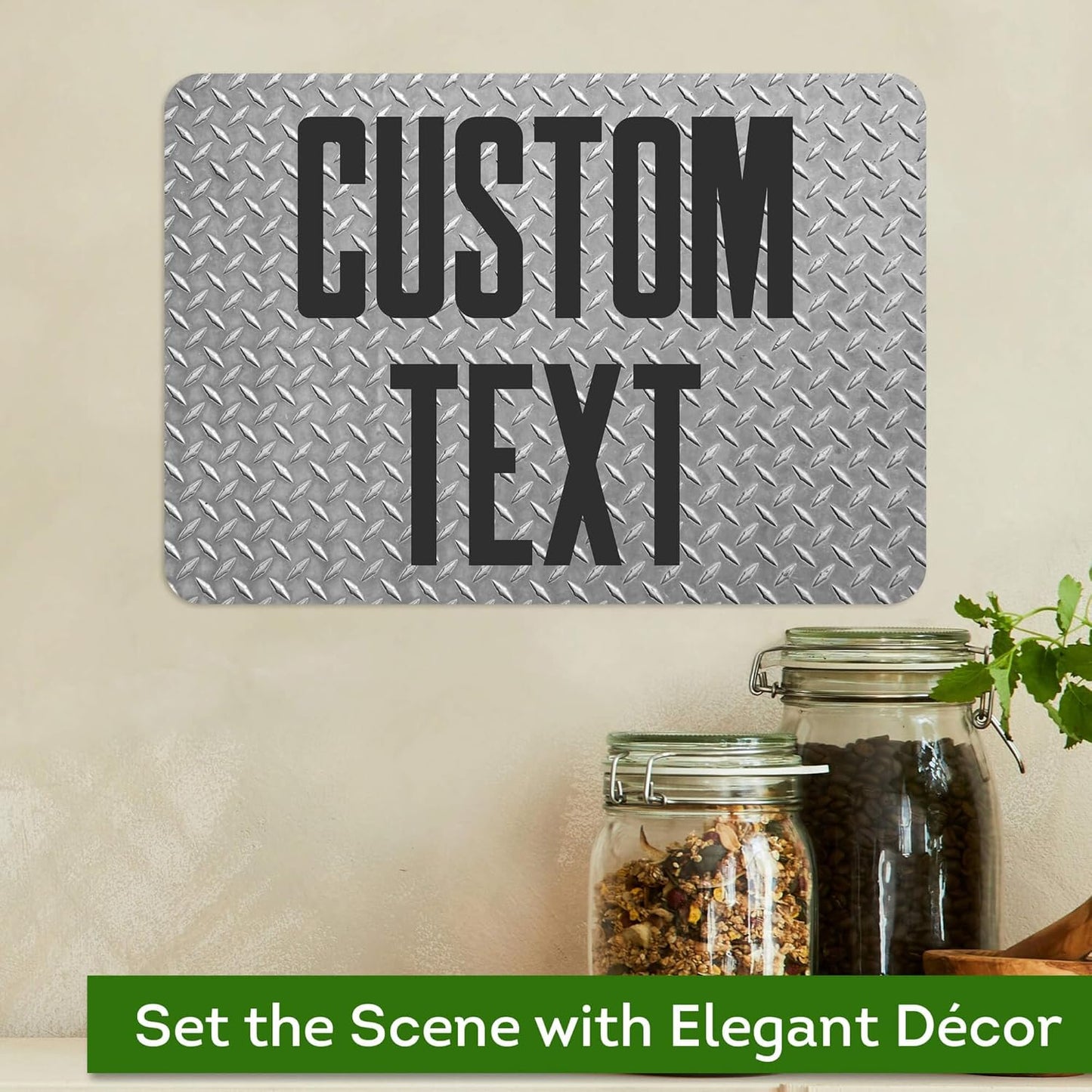 Custom Sign, Custom Street Sign, 11 Font Colors, 13 Font Styles, 4 Hole Options, 22 Sizes, 7x10 Inches, Rust Free DiBound, Fade Resistant, Made in USA by My Sign Center (Diamond Metal)