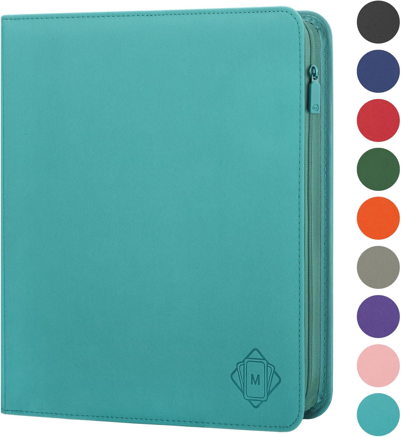 Premium Card Binder 12 Pocket for 720 Pockets Trading Card Binder, PU Zipper Card Collection Album, Sturdy Side-Loading Card Book Holder for MTG, TCG, Game Cards, Sports Cards