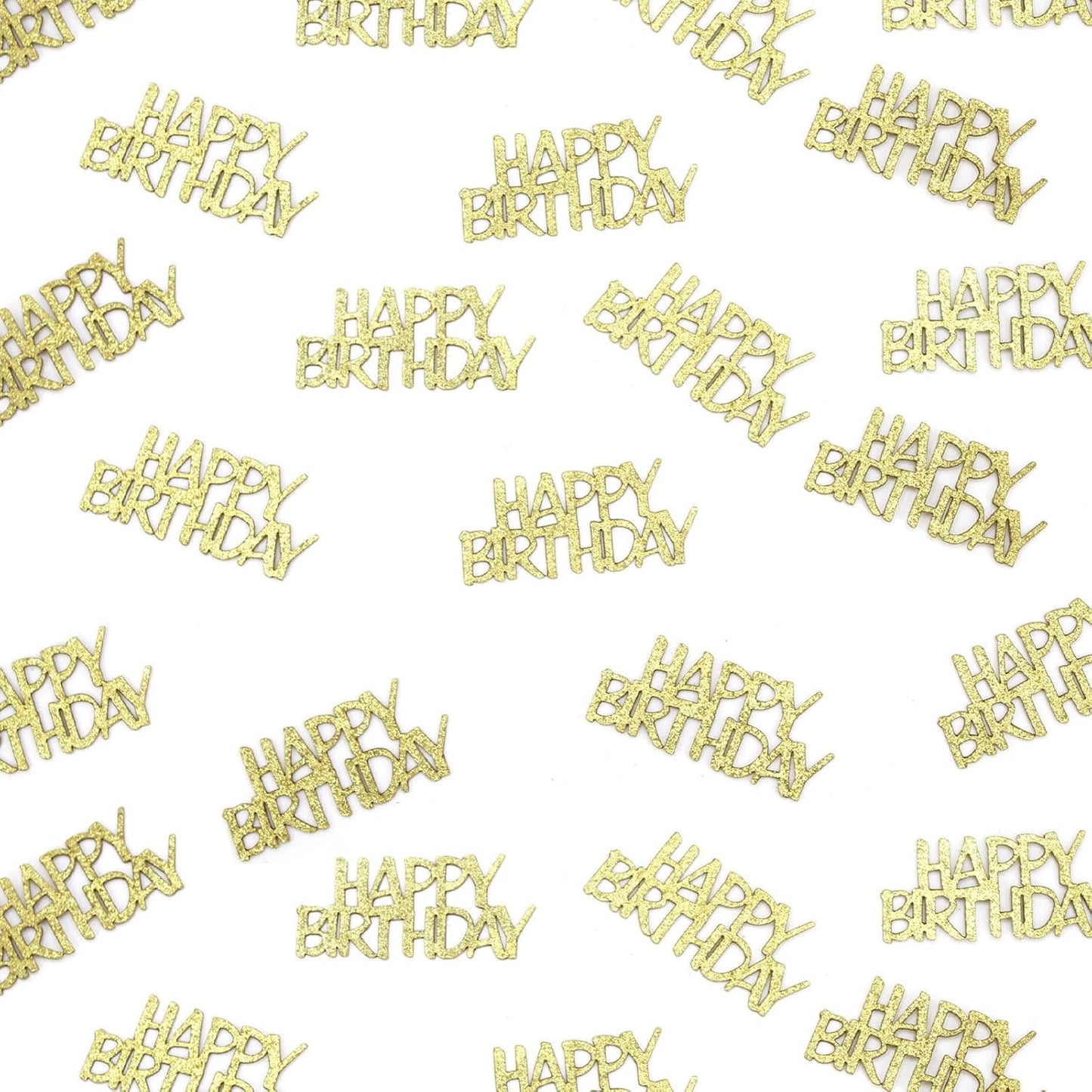 Gold Happy Birthday Confetti for Tables Glitter Birthday Party Table Scatters for Adult/Kids Birthday Anniversary DIY Crafts Party Supplies 100PC