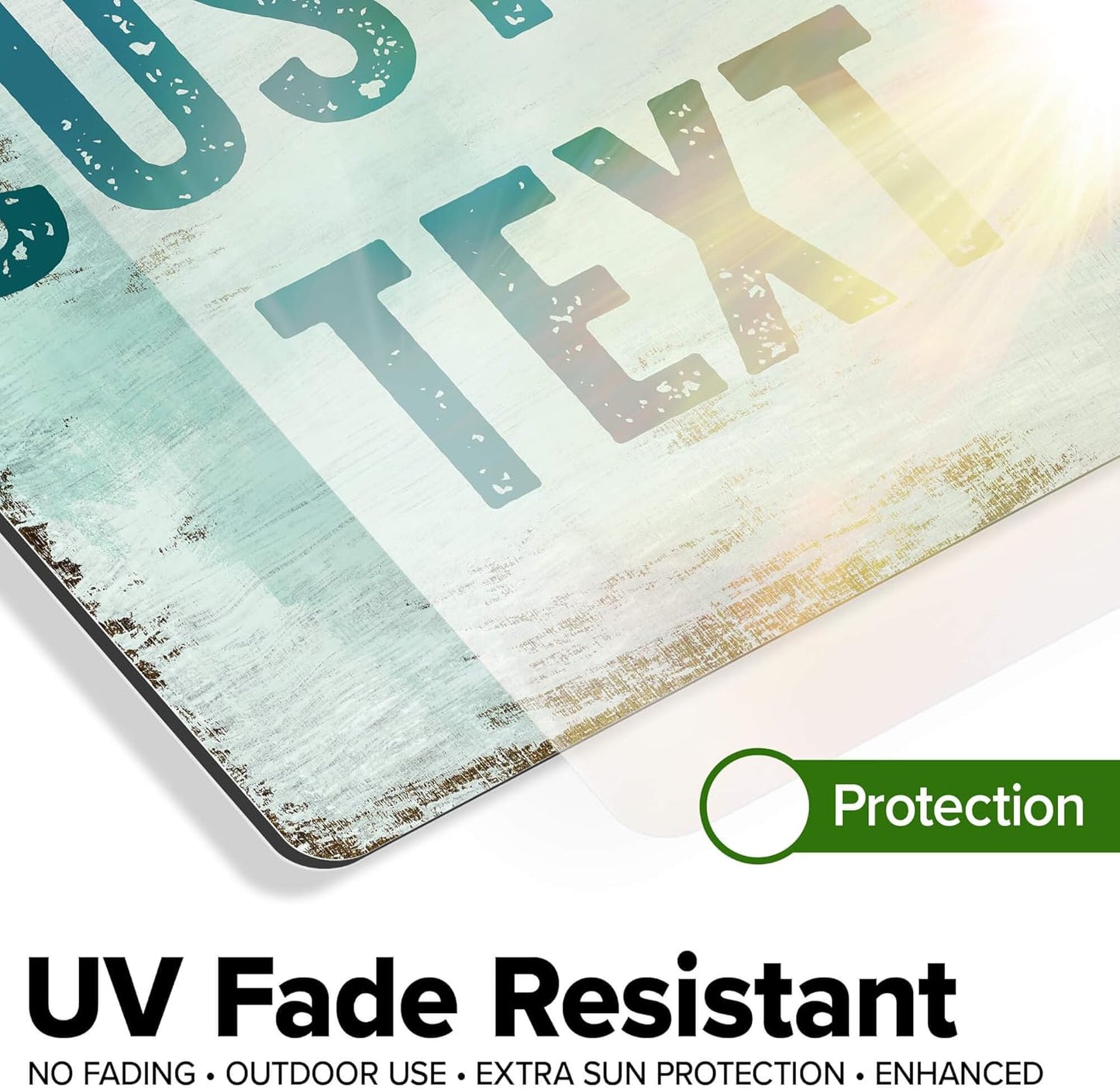 Custom Sign, Custom Street Sign, 11 Font Colors, 13 Font Styles, 4 Hole Options, 22 Sizes, 12x12 Inches, Rust Free DiBound, Fade Resistant, Made in USA by My Sign Center (Shabby Chic)