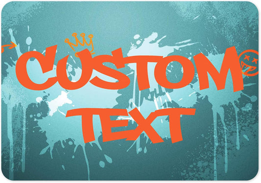 Custom Sign, Custom Street Sign, 11 Font Colors, 13 Font Styles, 4 Hole Options, 22 Sizes, 7x10 Inches, Rust Free DiBound, Fade Resistant, Made in USA by My Sign Center (Graffiti)