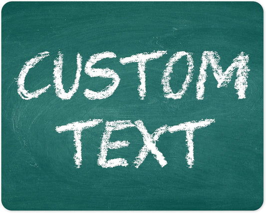 Custom Sign, Custom Street Sign, 11 Font Colors, 13 Font Styles, 4 Hole Options, 22 Sizes, 24x30 Inches, Rust Free DiBound, Fade Resistant, Made in USA by My Sign Center (Chalkboard Green)