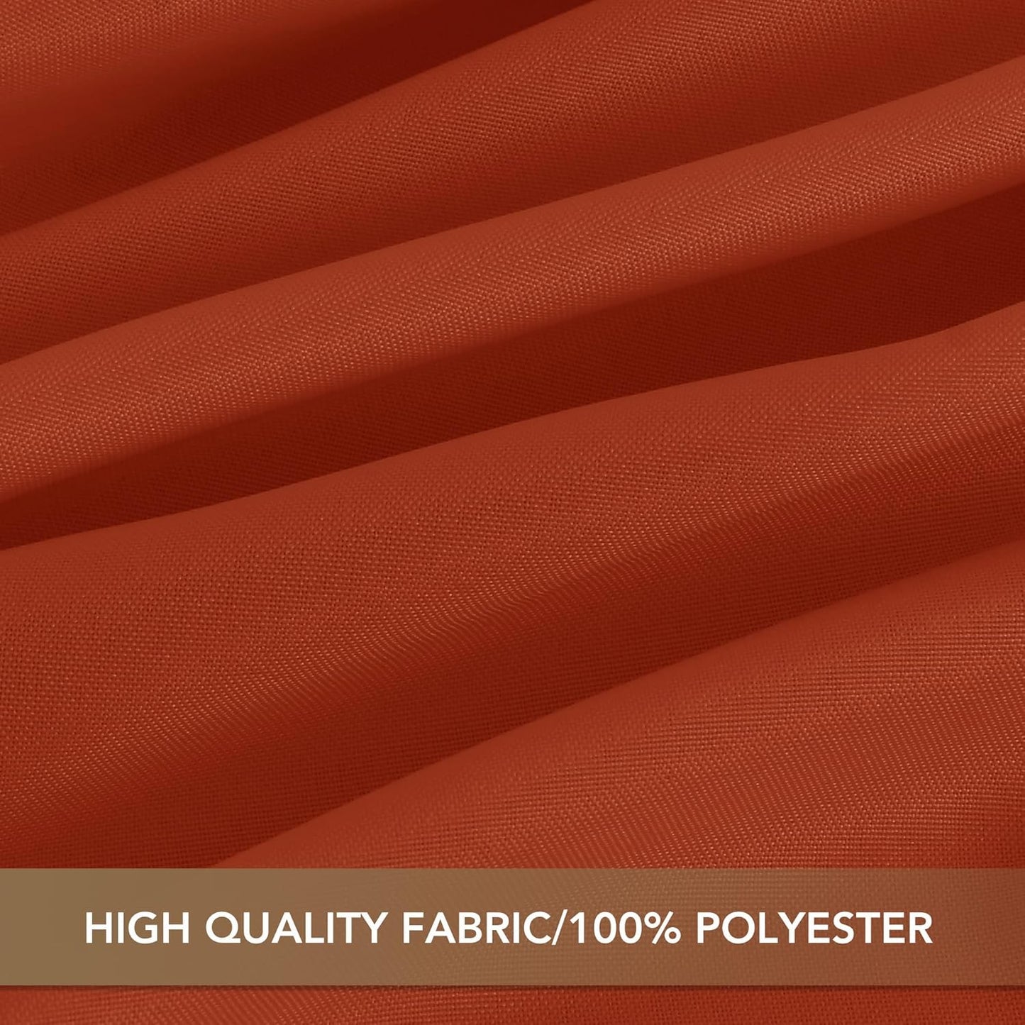 sancua Thanksgiving Square Tablecloths 85x85 Inch Rust, 2 Pack Fabric Fall Table Cloth for Square or Round Tables, Burnt Orange Washable Polyester Table Cover for Dinner, Holiday Party, Display Tables