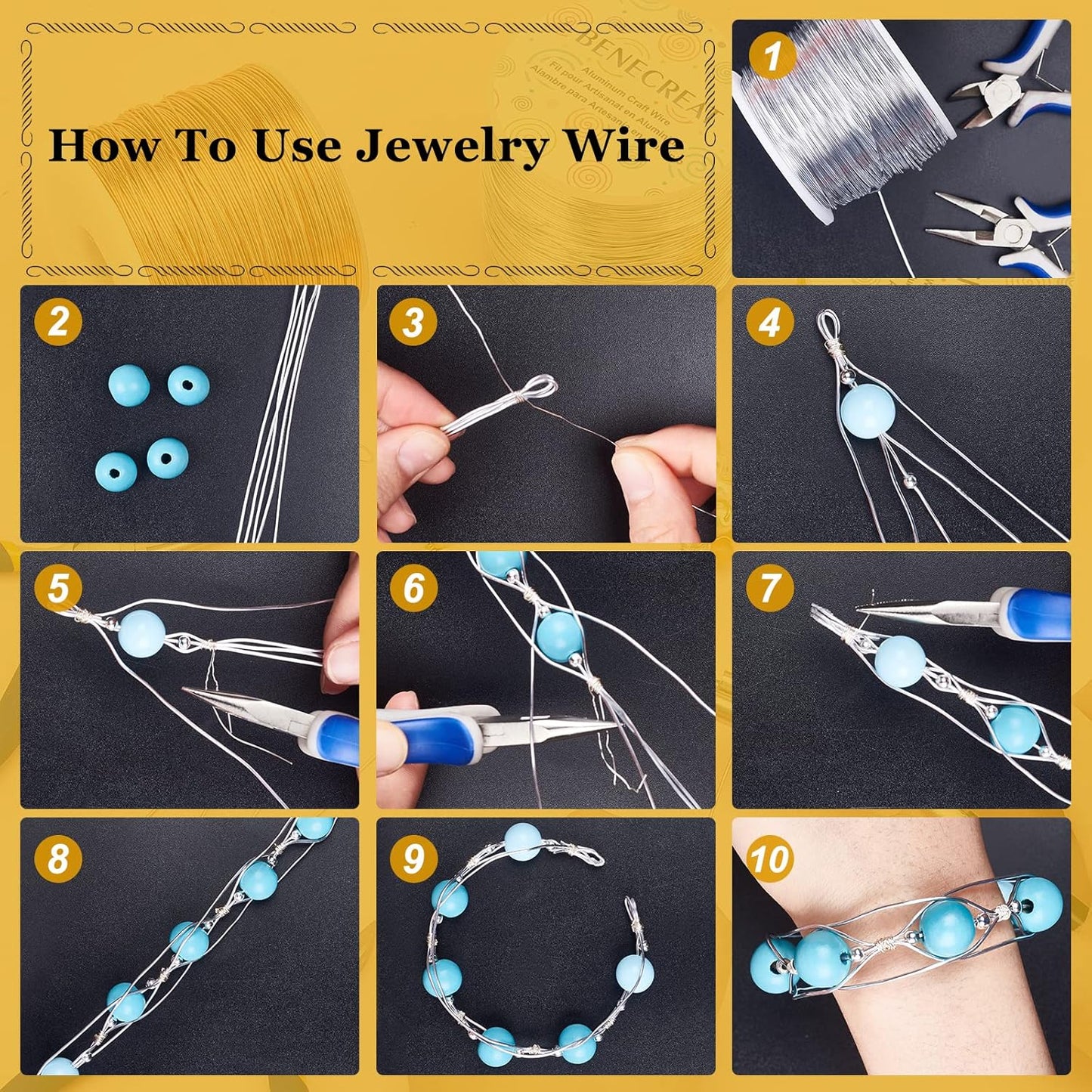 BENECREAT 12 17 18 Gauge Aluminum Wire (18 Gauge,492 FT) Anodized Jewelry Craft Making Beading Floral Wire for Halloween Christmas Frame Handicraft Making, Green