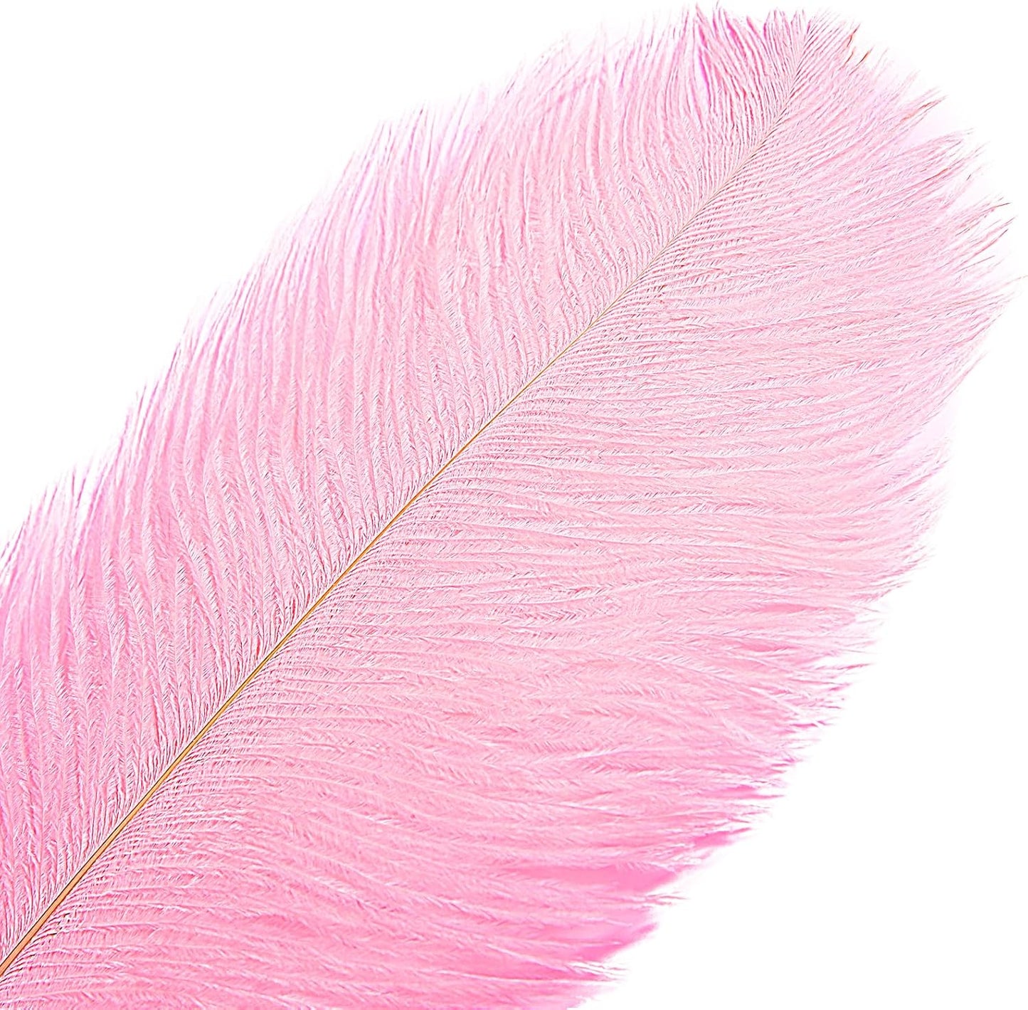 THARAHT 12PCS Ostrich Feathers Natural Bulk 14-16Inch(35-40cm) for Wedding Party Centerpieces Easter Gatsby Flower Arrangement and Home Decorate Ostrich Feathers,Pink