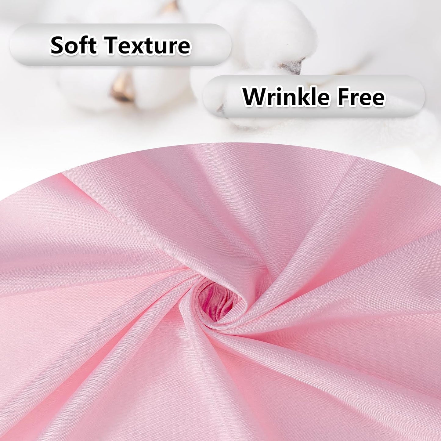 MEETSKY Pink Backdrop Curtain for Parties Rod Pocket Pink Curtains Photography Backdrop Drapes Privacy Fabric Decoration for Birthday Party Gril Baby Shower Home Decor, 5ft x 7ft, 2 Panels