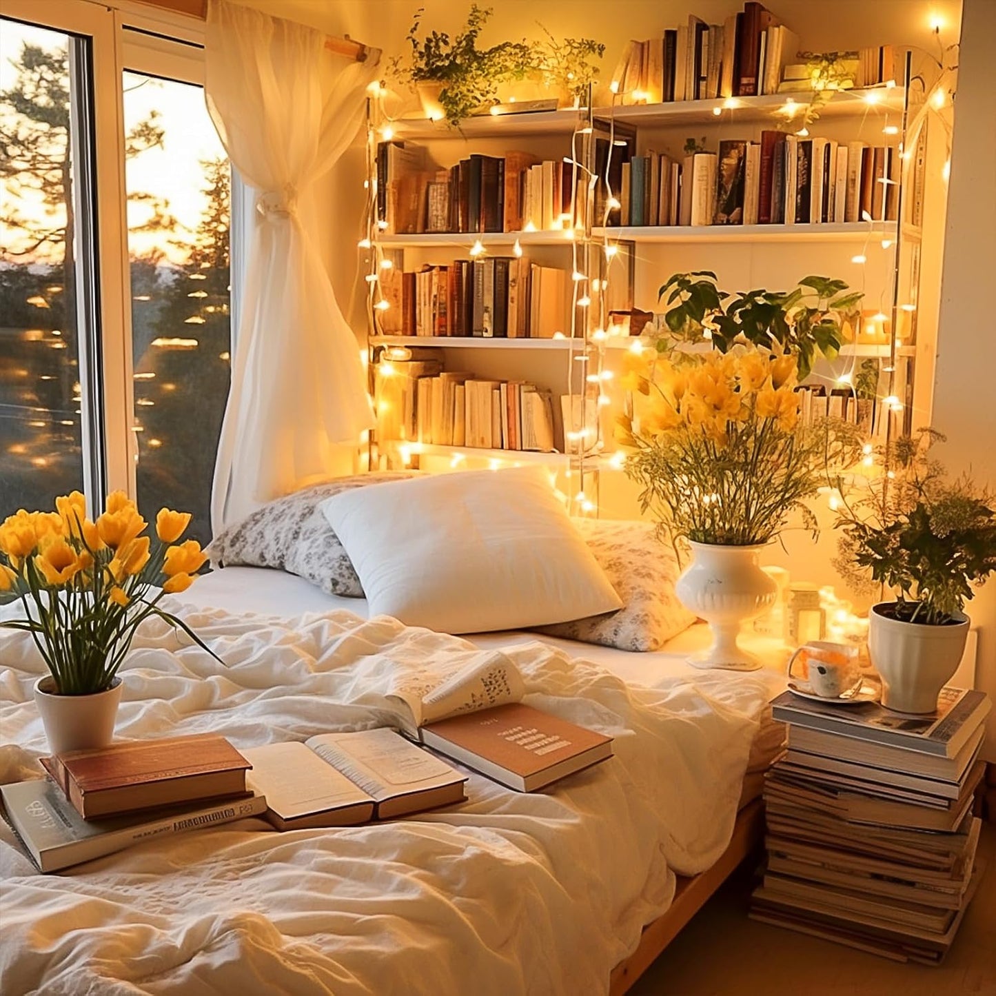 JMEXSUSS 230ft 720 LED Warm White Christmas String Lights Outdoor, Plug-in Outdoor String Lights with Remote Control, Clear Wire 8 Modes Christmas Tree Light for Bedroom Tree