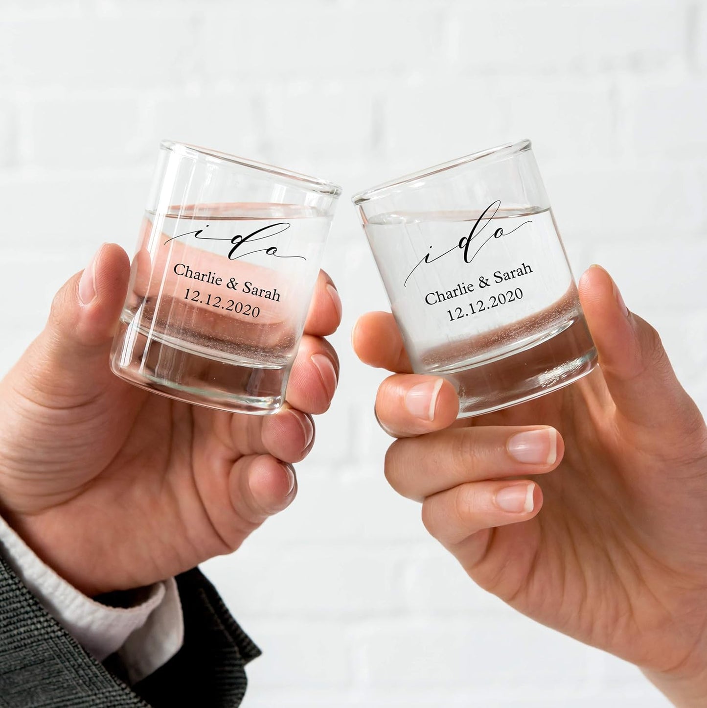 WEDDINGSTAR Personalized 2.75oz Shot Glass Customizable Full Color Print - 1 pack (sample)