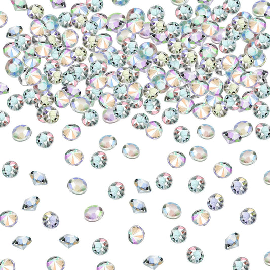 10000 Clear Wedding Table Scatter Crystals Acrylic Diamonds Rhinestones for Table Centerpiece Decorations Bridal Shower Decorations Vase Beads(4.5 mm,Crystal AB)