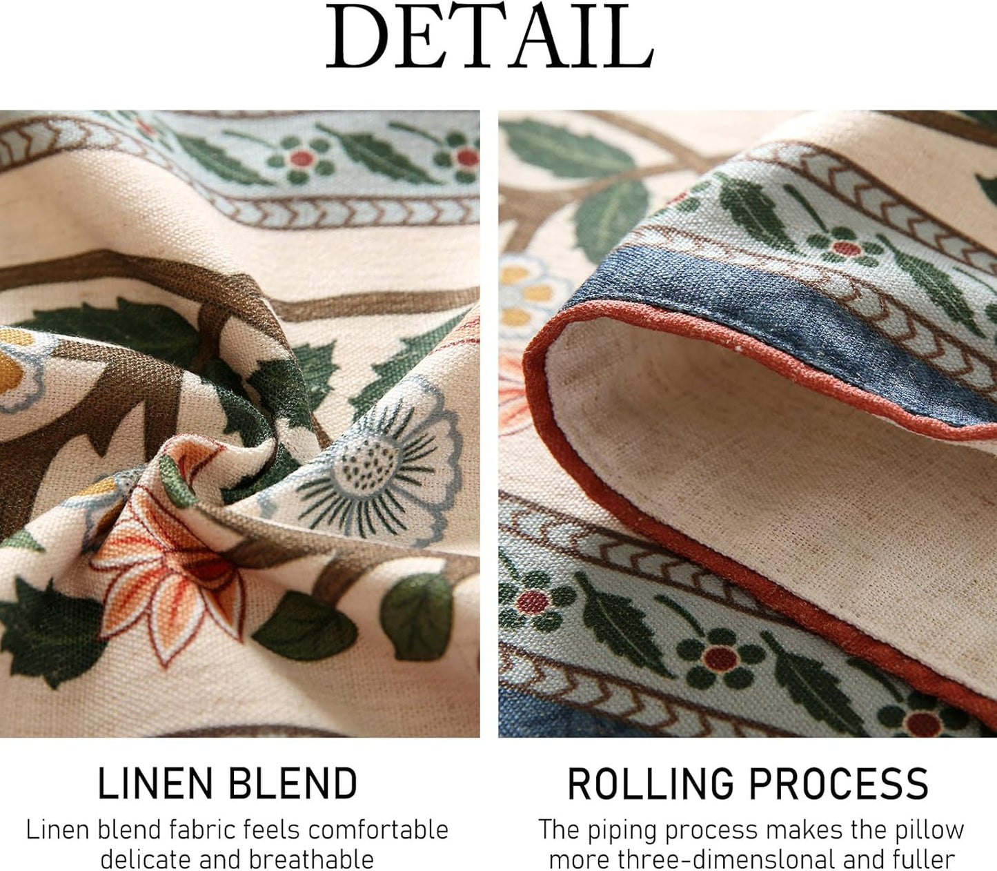 ISAENNE Designer Vintage Elegant Linen Table Runner 102 Inches Long,Colorful Flower Pattern Soft Table Runners for Dining Tables,Thanksgiving,Kitchen Tables,Christmas,12"*102"-Naples C