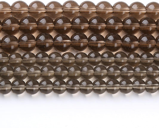 Tawny Glass Stone Beads Gemstone Round Crystal Energy Jade Beads Stone Beads for Jewelry Making DIY Bracelet Necklace Jewelry Making 1 Strand 15.5inch 38PCS 10MM