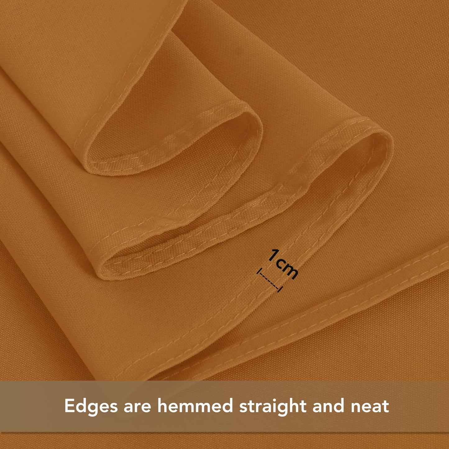 sancua Thanksgiving Square Tablecloths 54x54 Inch Bronze, 2 Pack - Fabric Fall Table Cloth for Square or Round Tables, Washable Polyester Table Cover for Dinner, Holiday Party, Display Tables