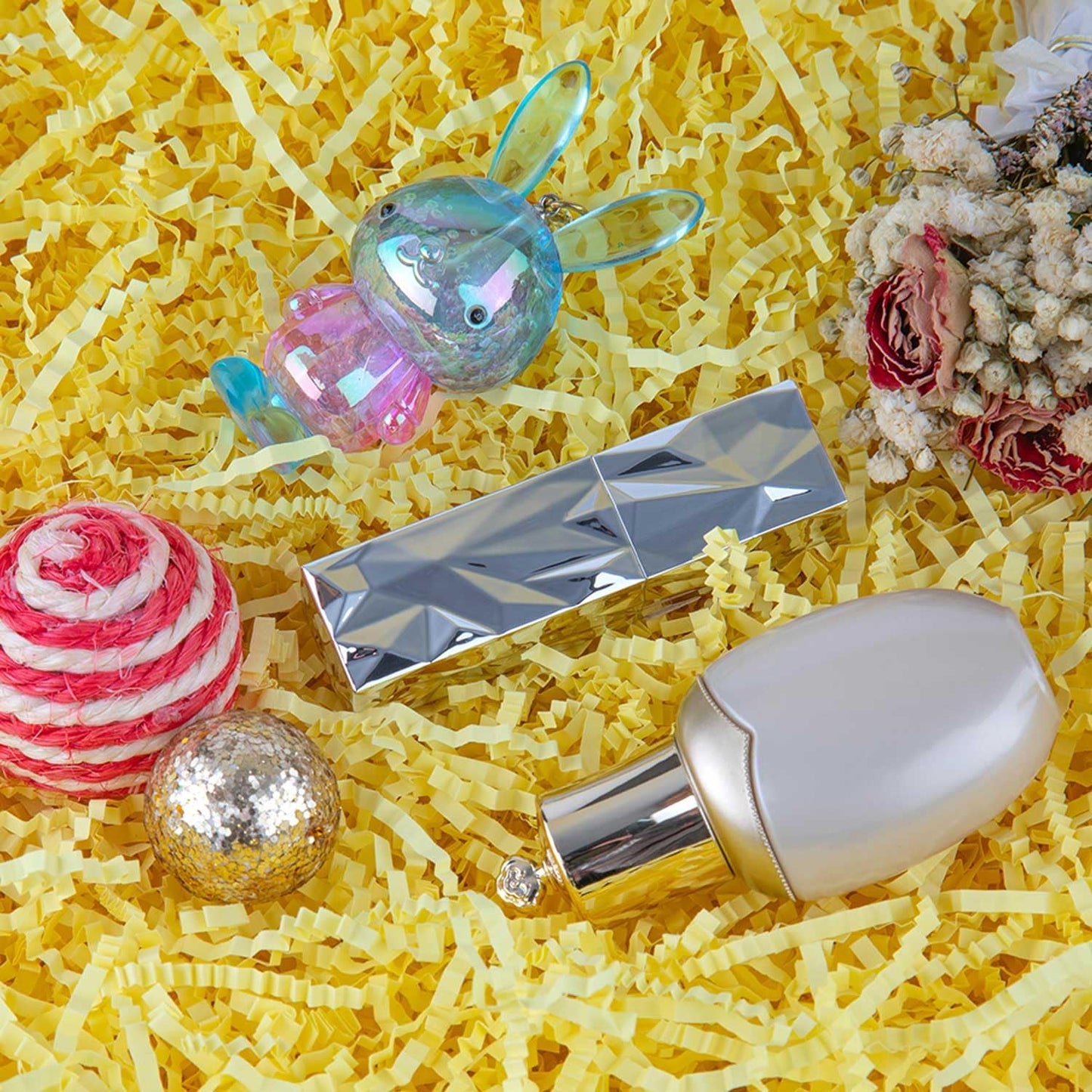 Caleihd Crinkle Cut Paper Grass Cushion Paper Streamer for Christmas Wedding Birthday Bridesmaid Engagement Craft Gift Boxes Bags Filler Decoration 4.5oz Yellow