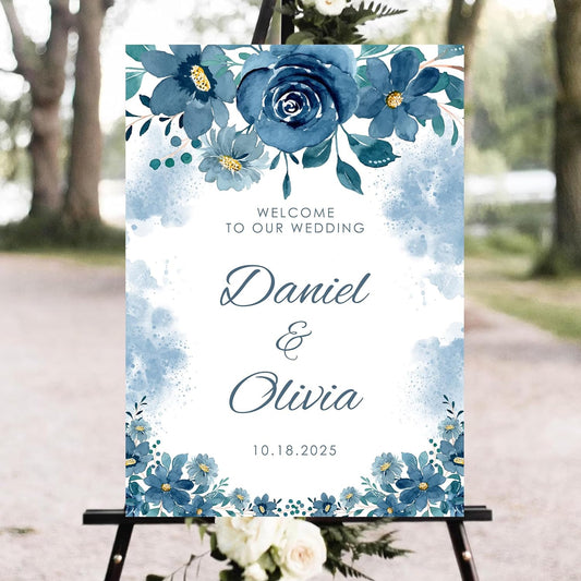 Personalized Wedding Welcome Sign, Welcome Wedding Sign, Welcome To Our Wedding Sign, Wedding Signs For Reception, Custom Wedding Welcome Sign Board, Wedding Signs, Welcome Wedding Outdoor Sign #11